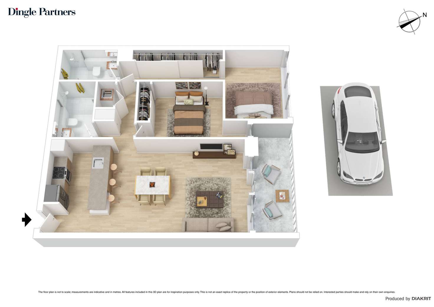 Floorplan of Homely unit listing, 503/115 Nott Street, Port Melbourne VIC 3207