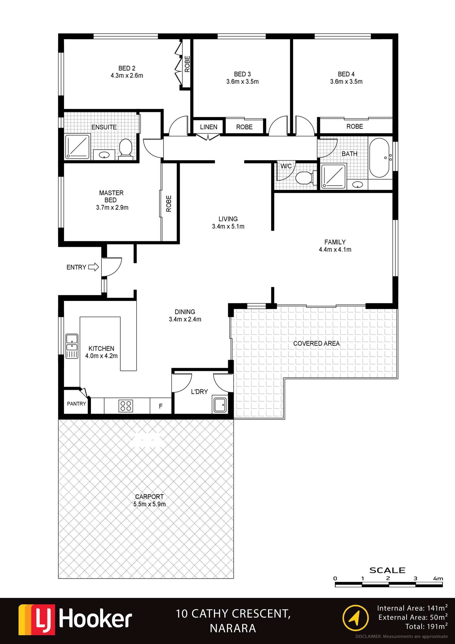 Floorplan of Homely house listing, 10 Cathy Crescent, Narara NSW 2250