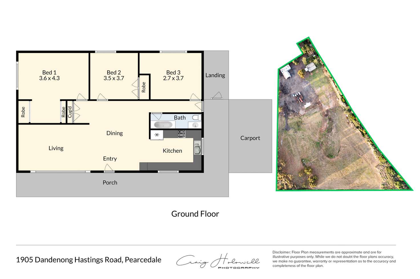 Floorplan of Homely house listing, 1905 Dandenong Hastings Road, Pearcedale VIC 3912