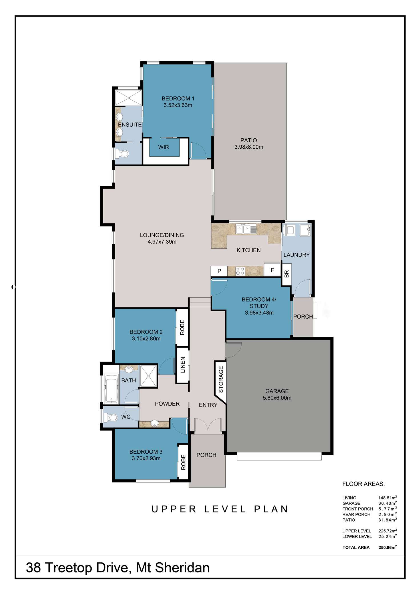 Floorplan of Homely house listing, 38 Treetop Drive, Mount Sheridan QLD 4868