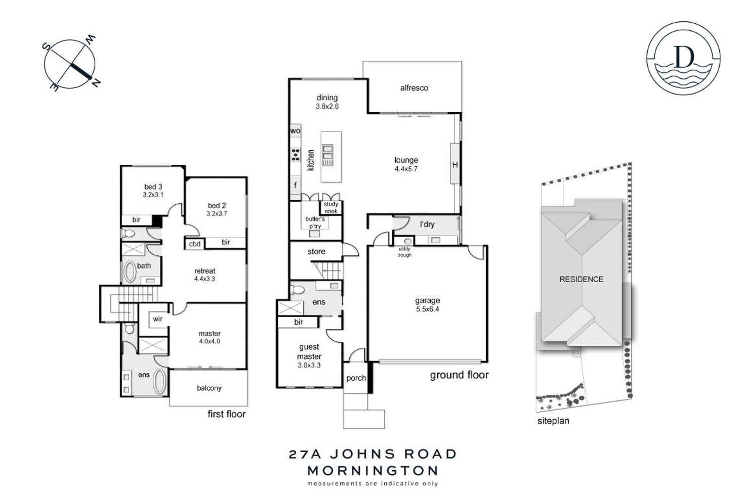 Floorplan of Homely townhouse listing, 27a Johns Road, Mornington VIC 3931