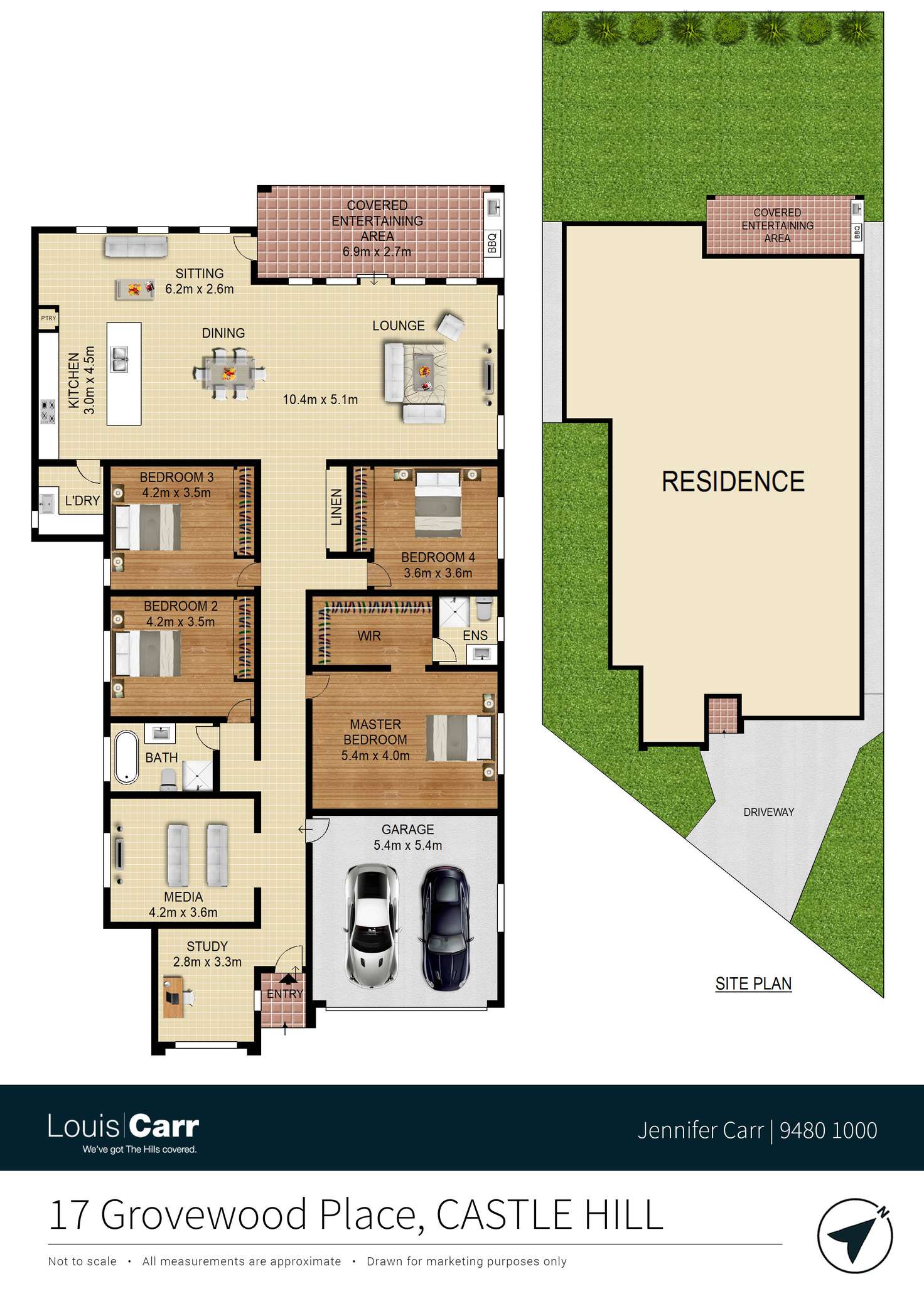 Floorplan of Homely house listing, 17 Grovewood Place, Castle Hill NSW 2154