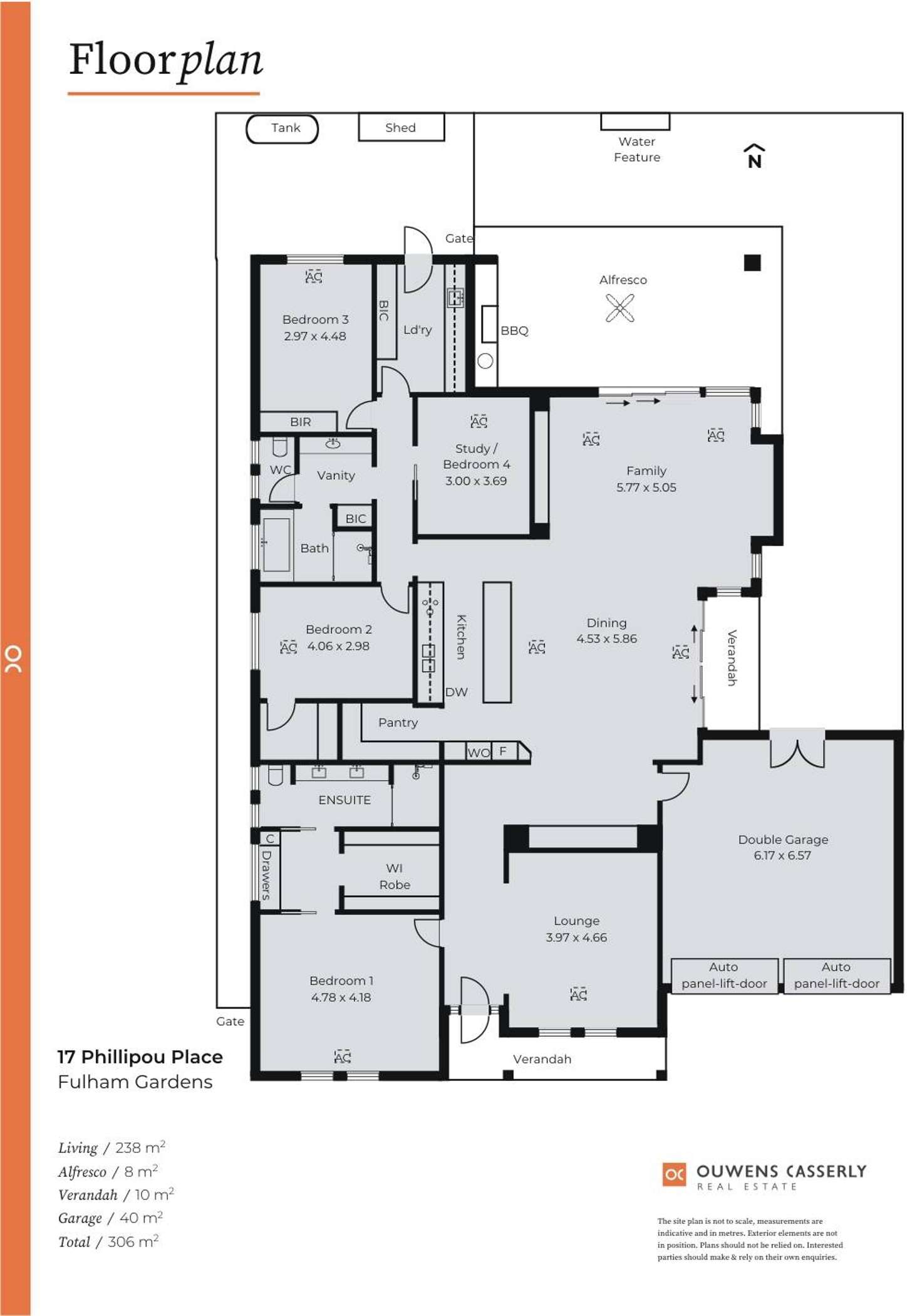 Floorplan of Homely house listing, 17 Phillipou Place, Fulham Gardens SA 5024