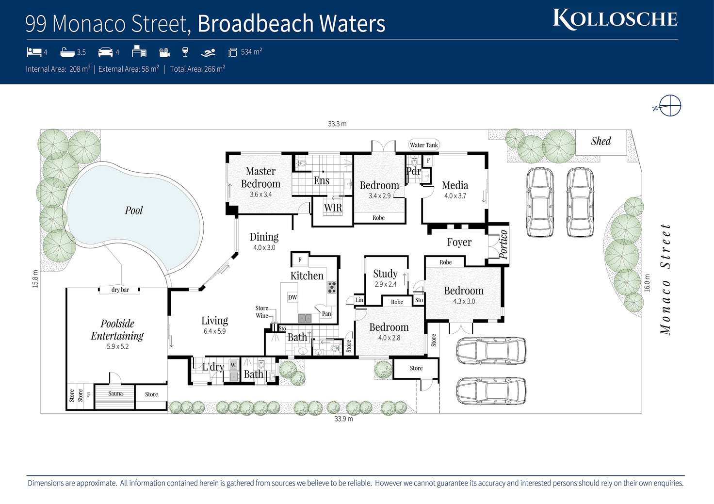 Floorplan of Homely house listing, 99 Monaco Street, Broadbeach Waters QLD 4218