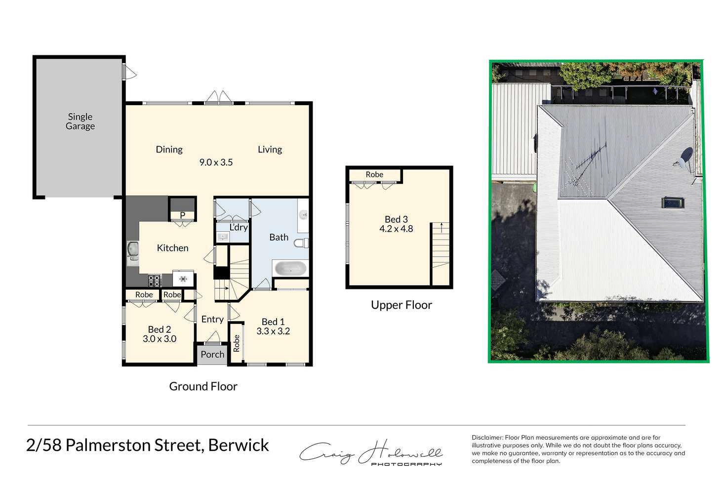 Floorplan of Homely townhouse listing, 2/58 Palmerston Street, Berwick VIC 3806