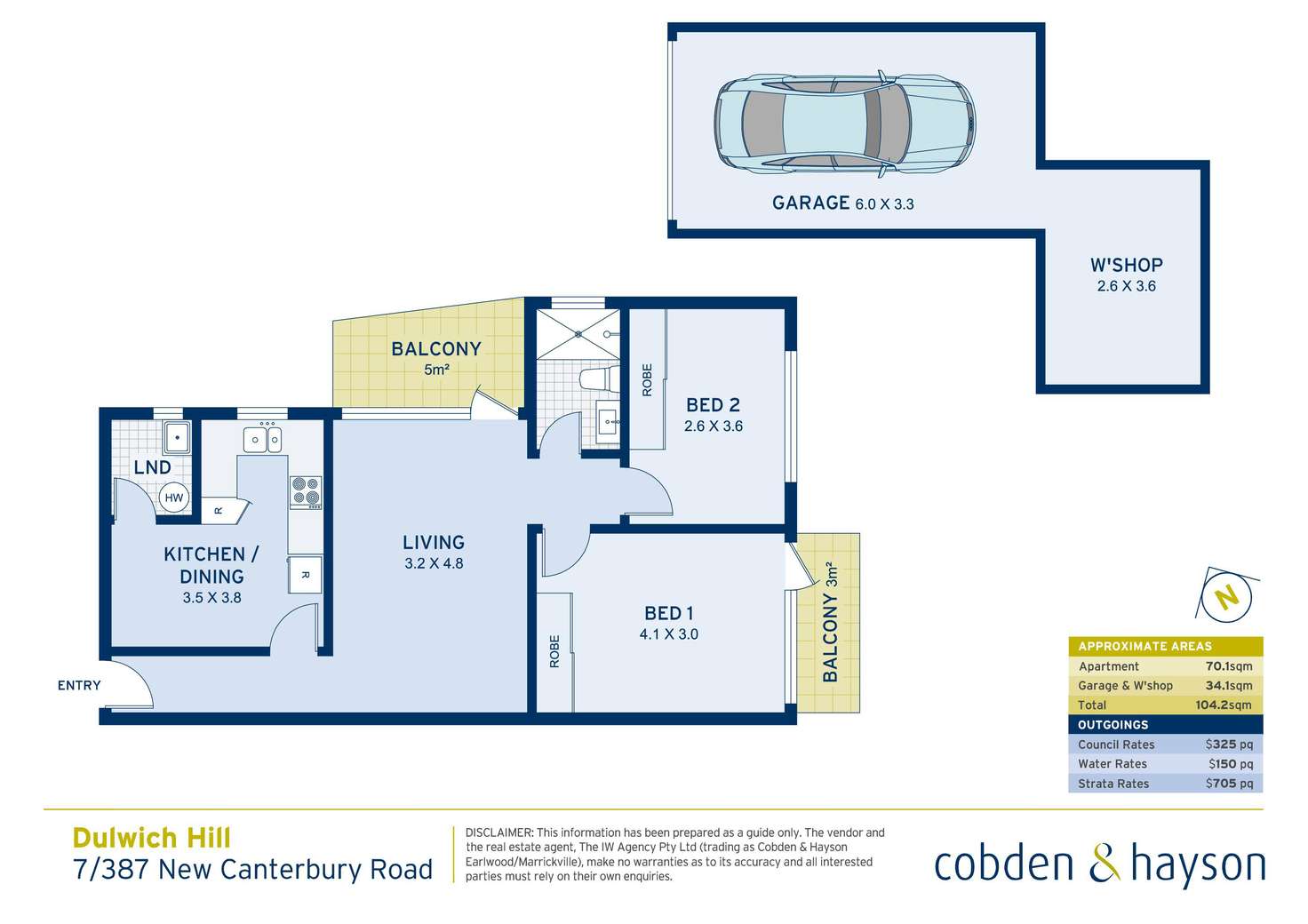 Floorplan of Homely apartment listing, 7/387 New Canterbury Road, Dulwich Hill NSW 2203