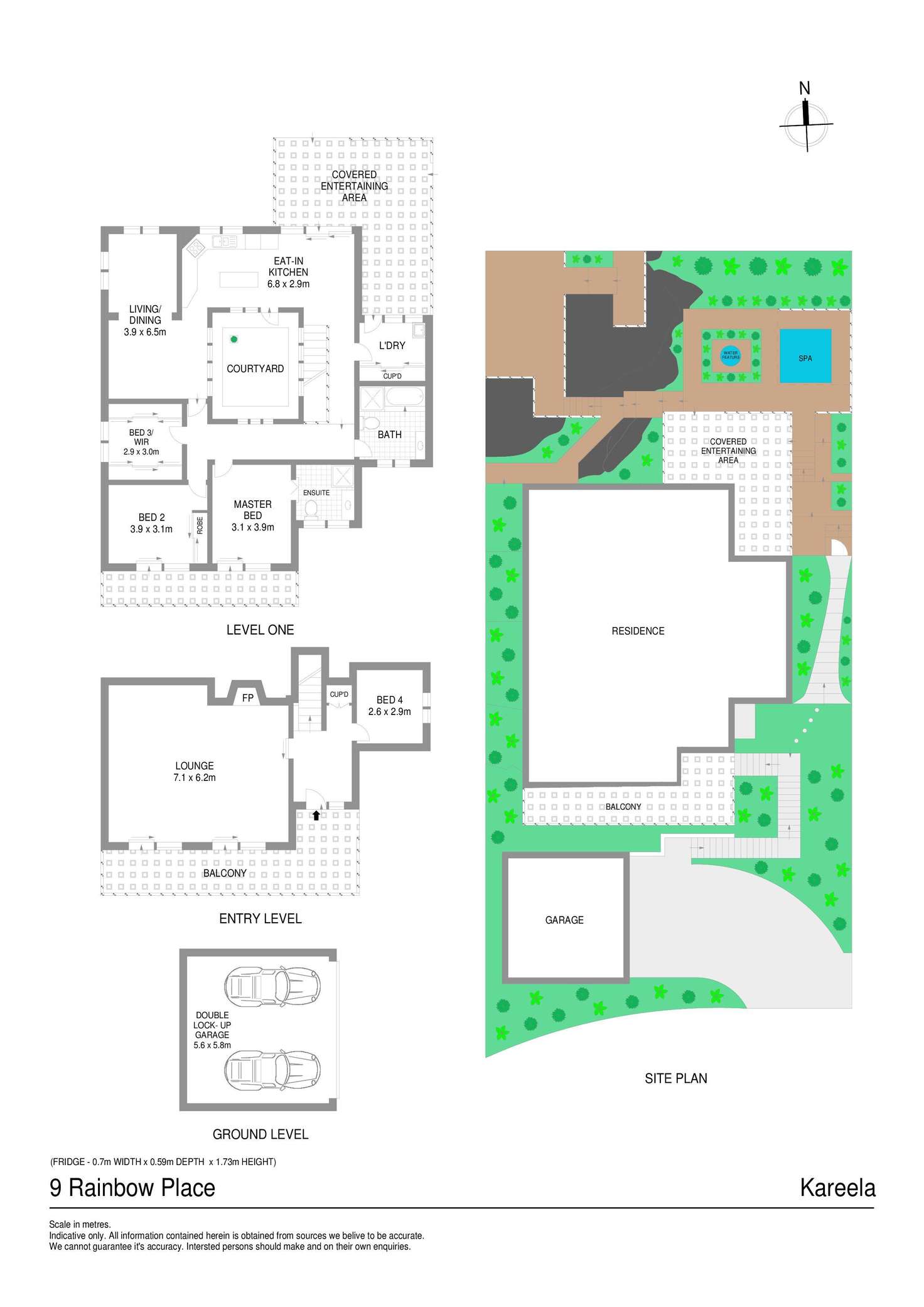 Floorplan of Homely house listing, 9 Rainbow Place, Kareela NSW 2232