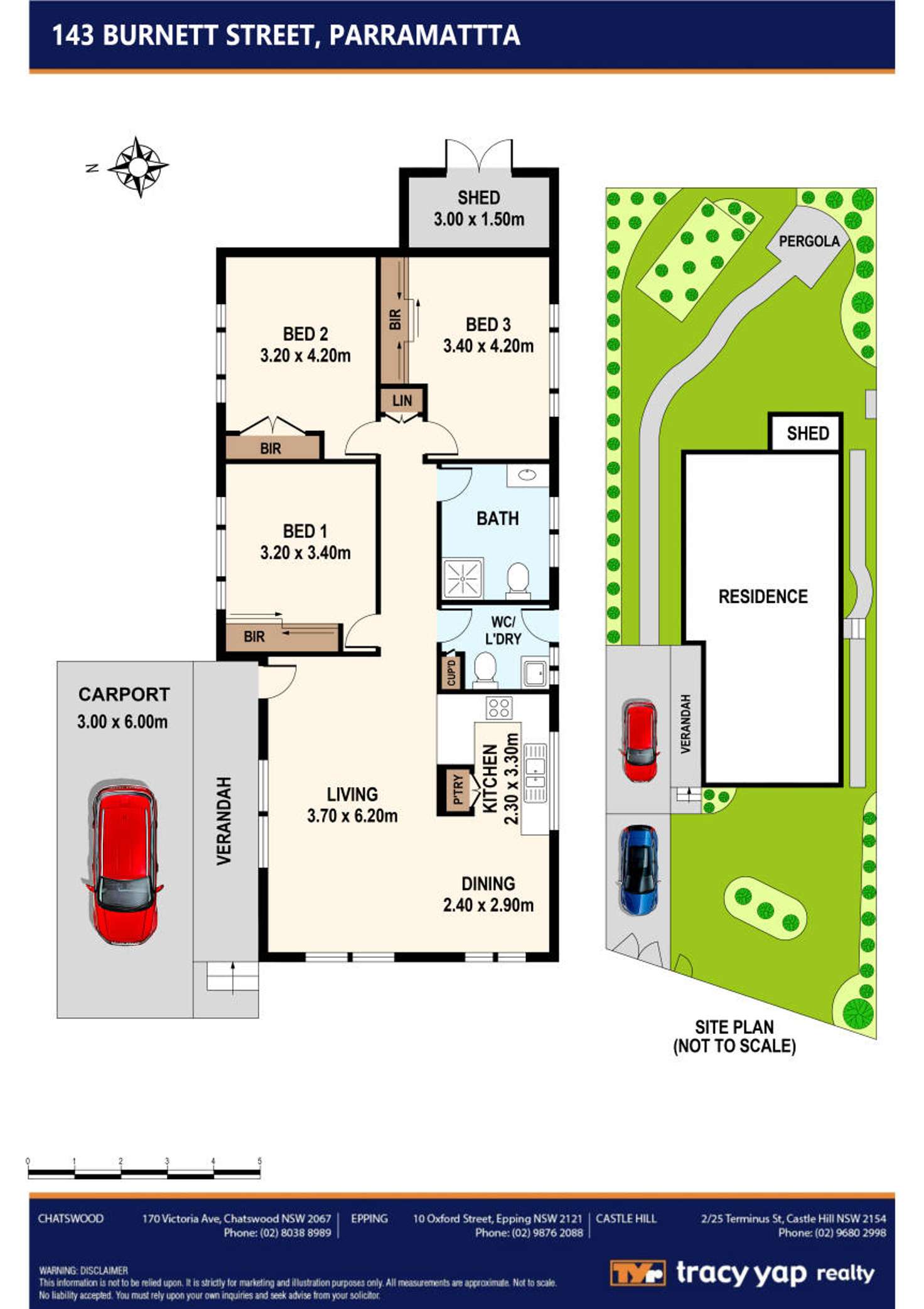 Floorplan of Homely house listing, 143 Burnett Street, Parramatta NSW 2150