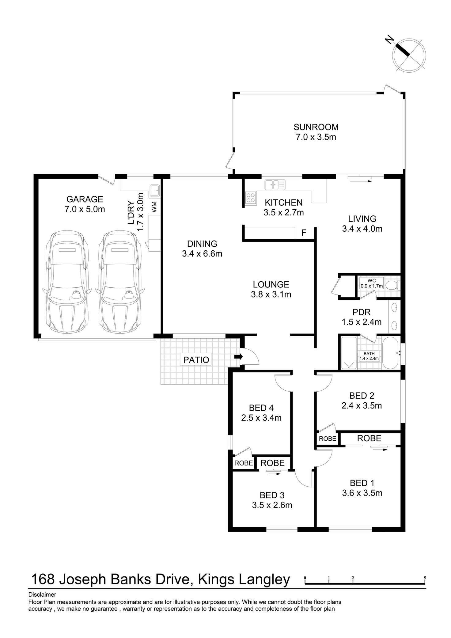 Floorplan of Homely house listing, 168 Joseph Banks Drive, Kings Langley NSW 2147