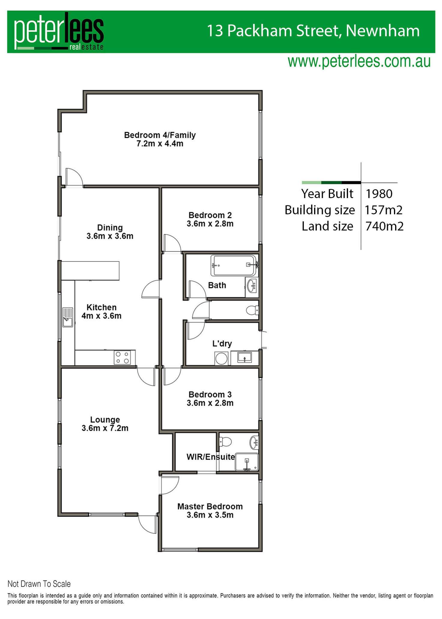 Floorplan of Homely house listing, 13 Packham Street, Newnham TAS 7248