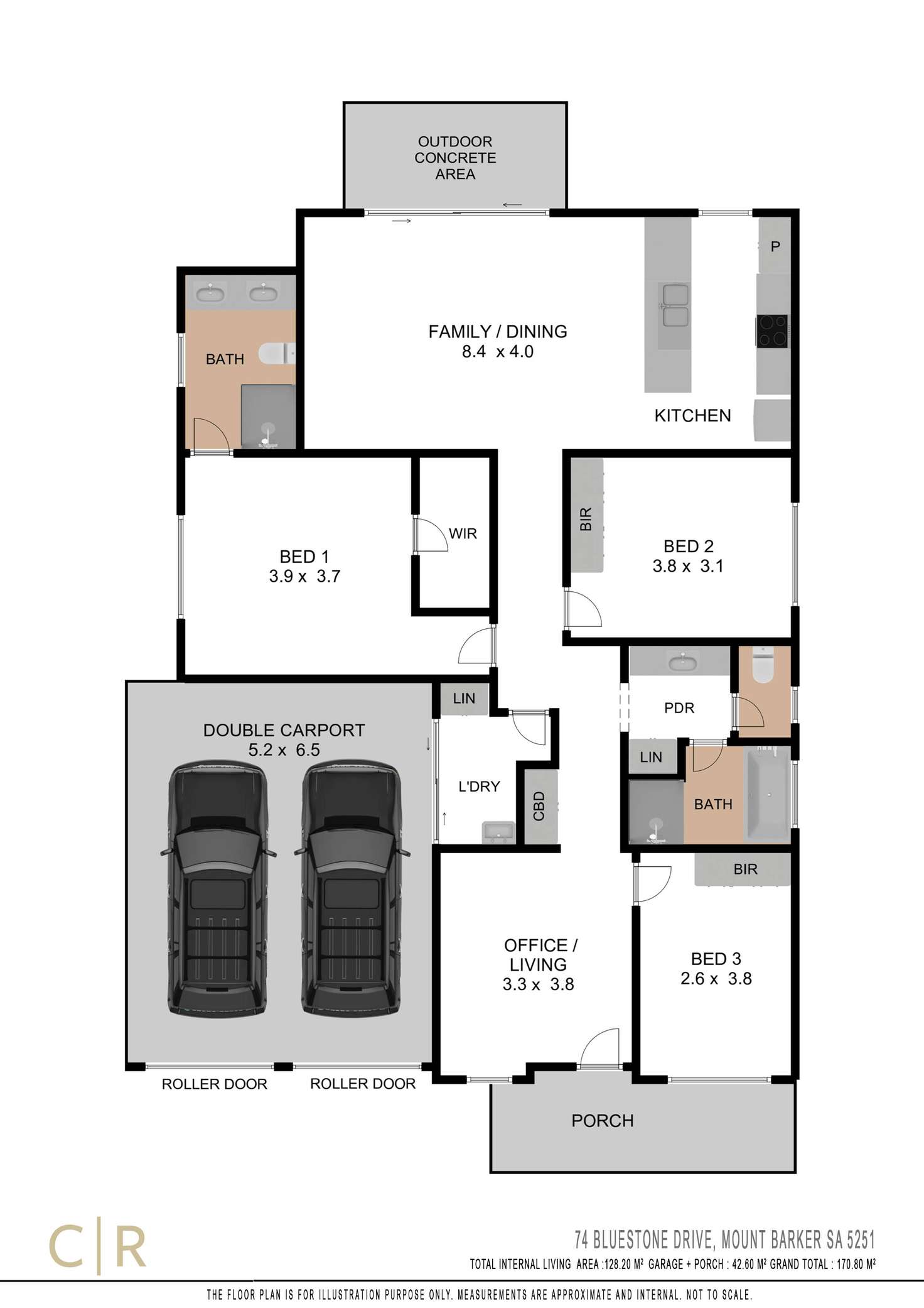 Floorplan of Homely house listing, 74 Bluestone Drive, Mount Barker SA 5251