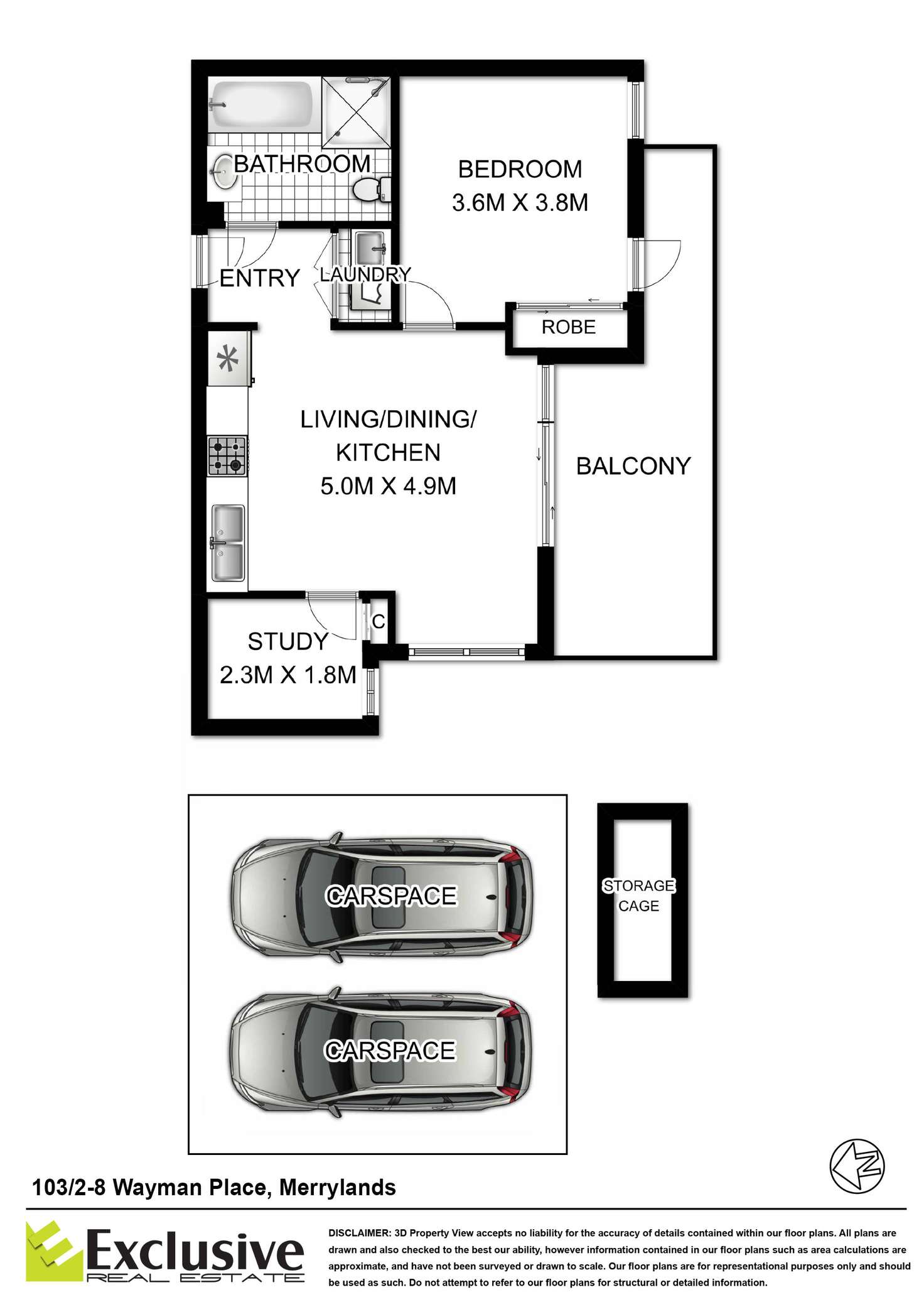 Floorplan of Homely unit listing, 103/2-8 Wayman Place, Merrylands NSW 2160