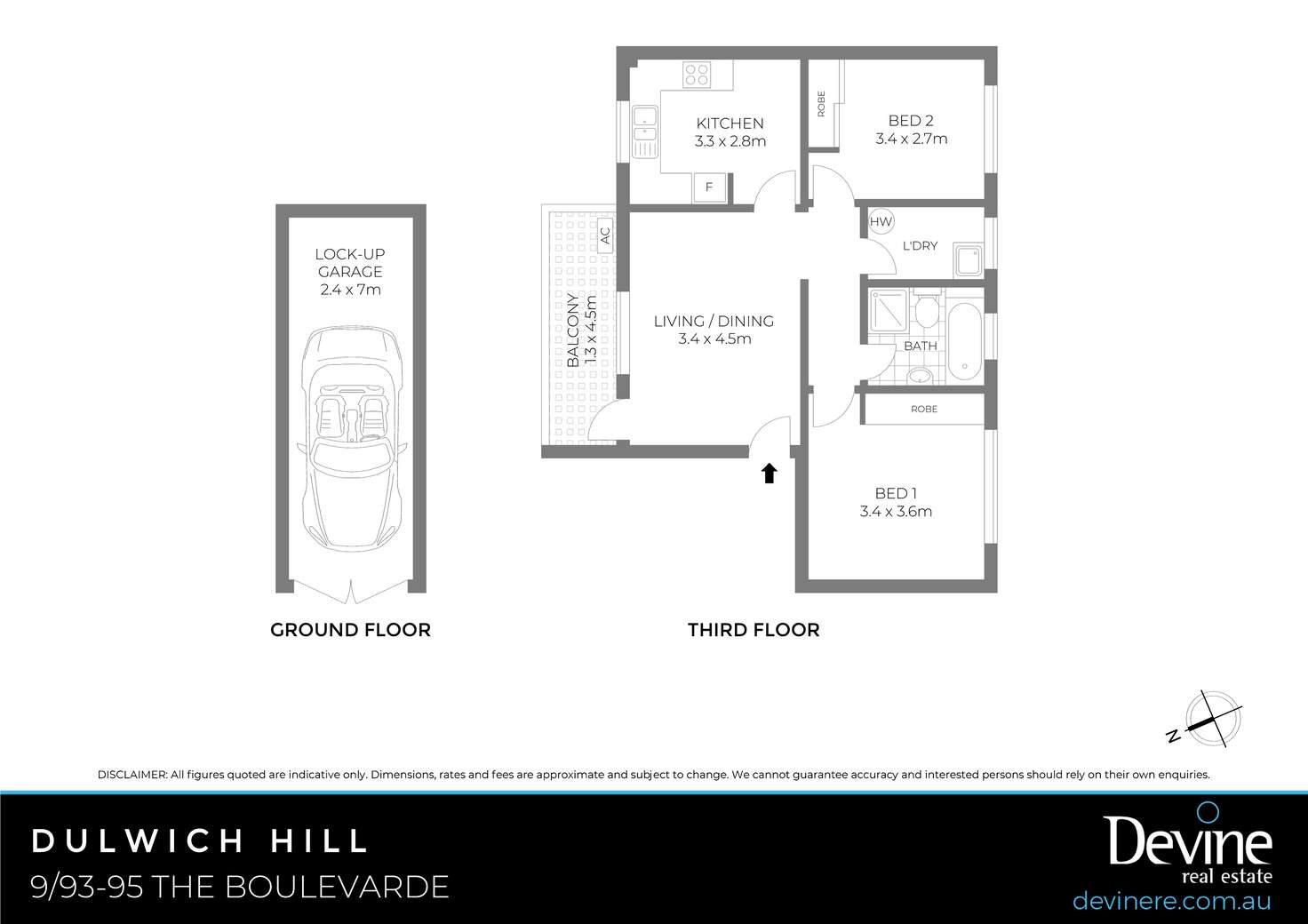 Floorplan of Homely apartment listing, 9/93-95 The Boulevarde, Dulwich Hill NSW 2203