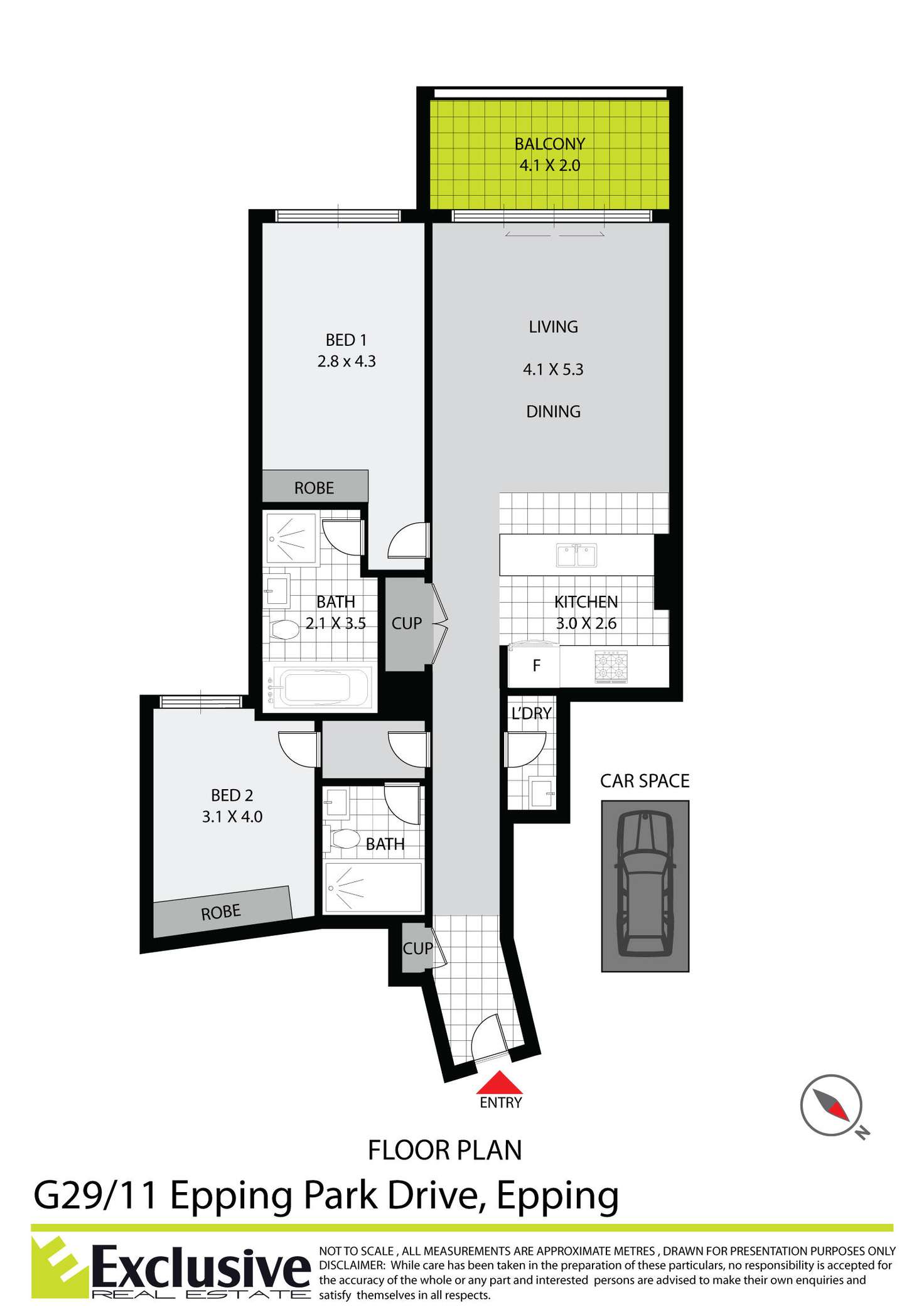 Floorplan of Homely unit listing, G29/11 Epping Park Drive, Epping NSW 2121