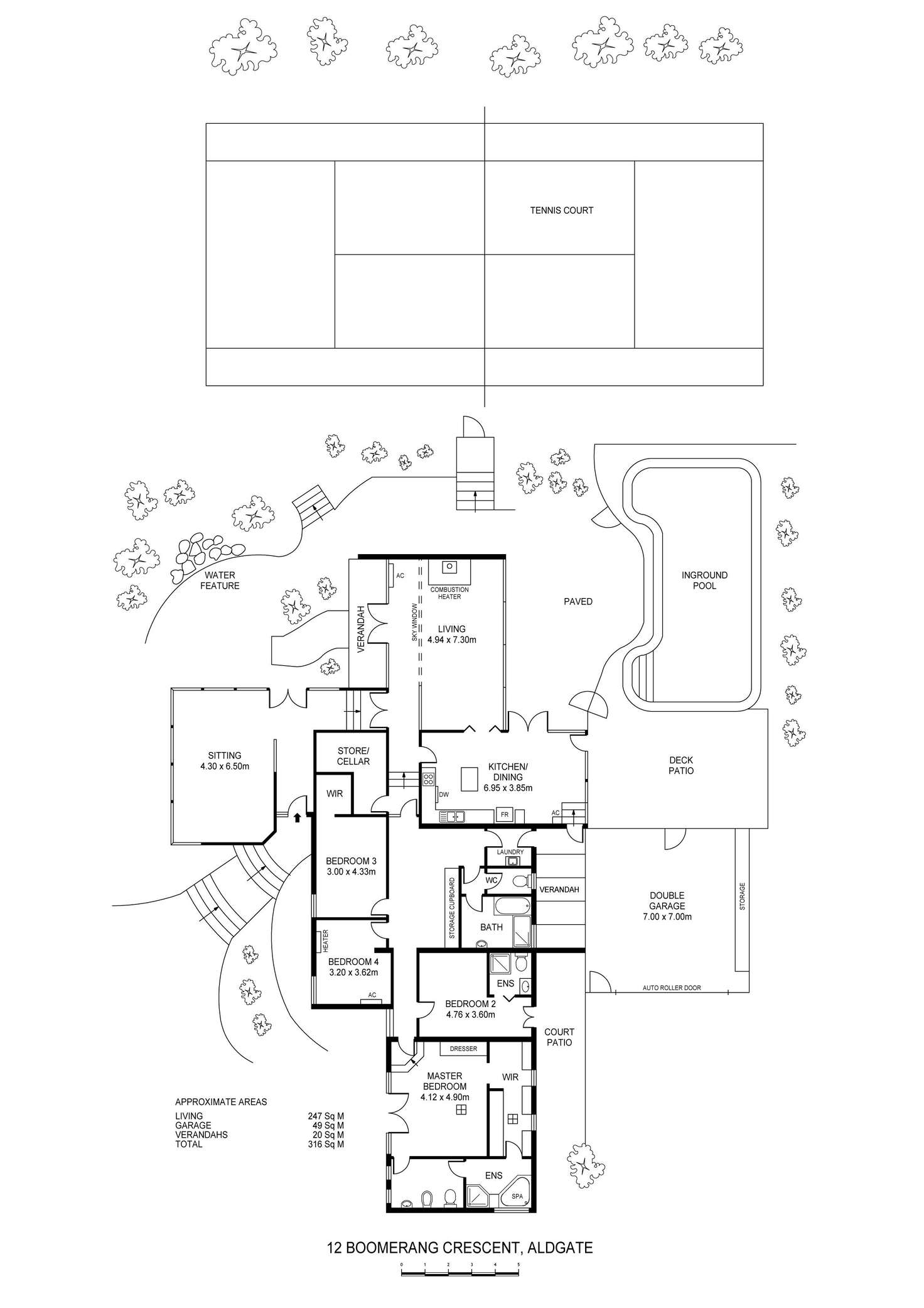 Floorplan of Homely house listing, 12 Boomerang Crescent, Aldgate SA 5154