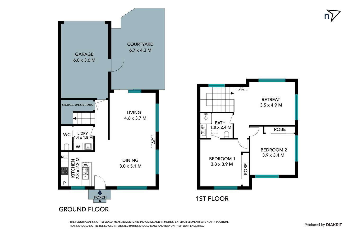 Floorplan of Homely townhouse listing, 33 Domain Way, Craigieburn VIC 3064