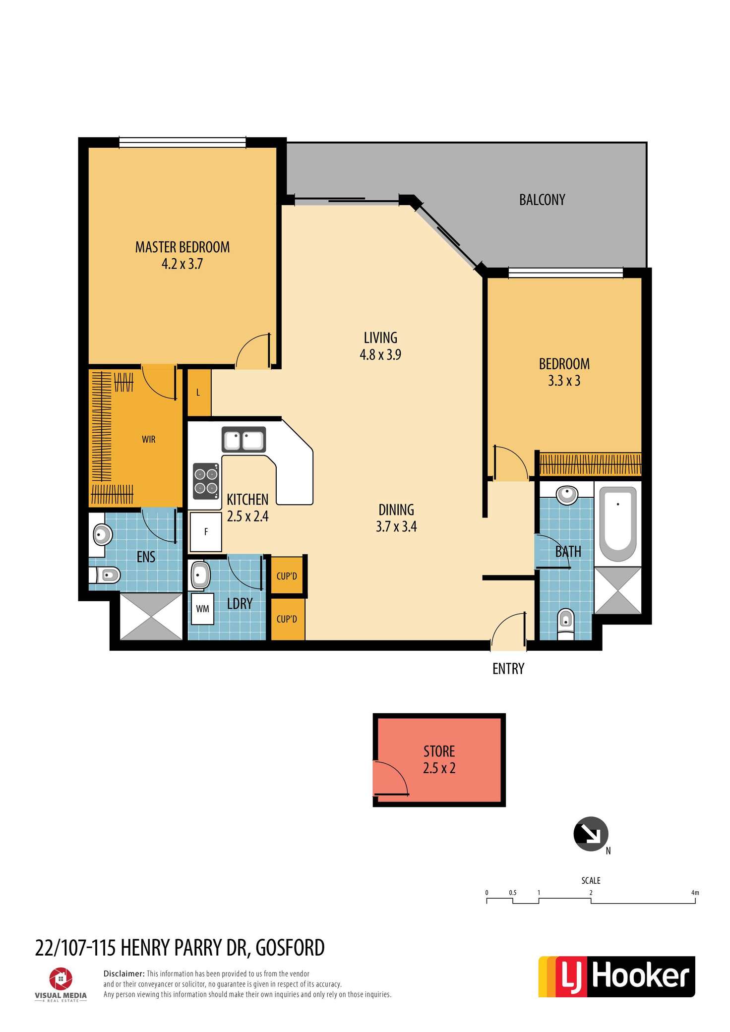 Floorplan of Homely unit listing, 22/107-115 Henry Parry Drive, Gosford NSW 2250