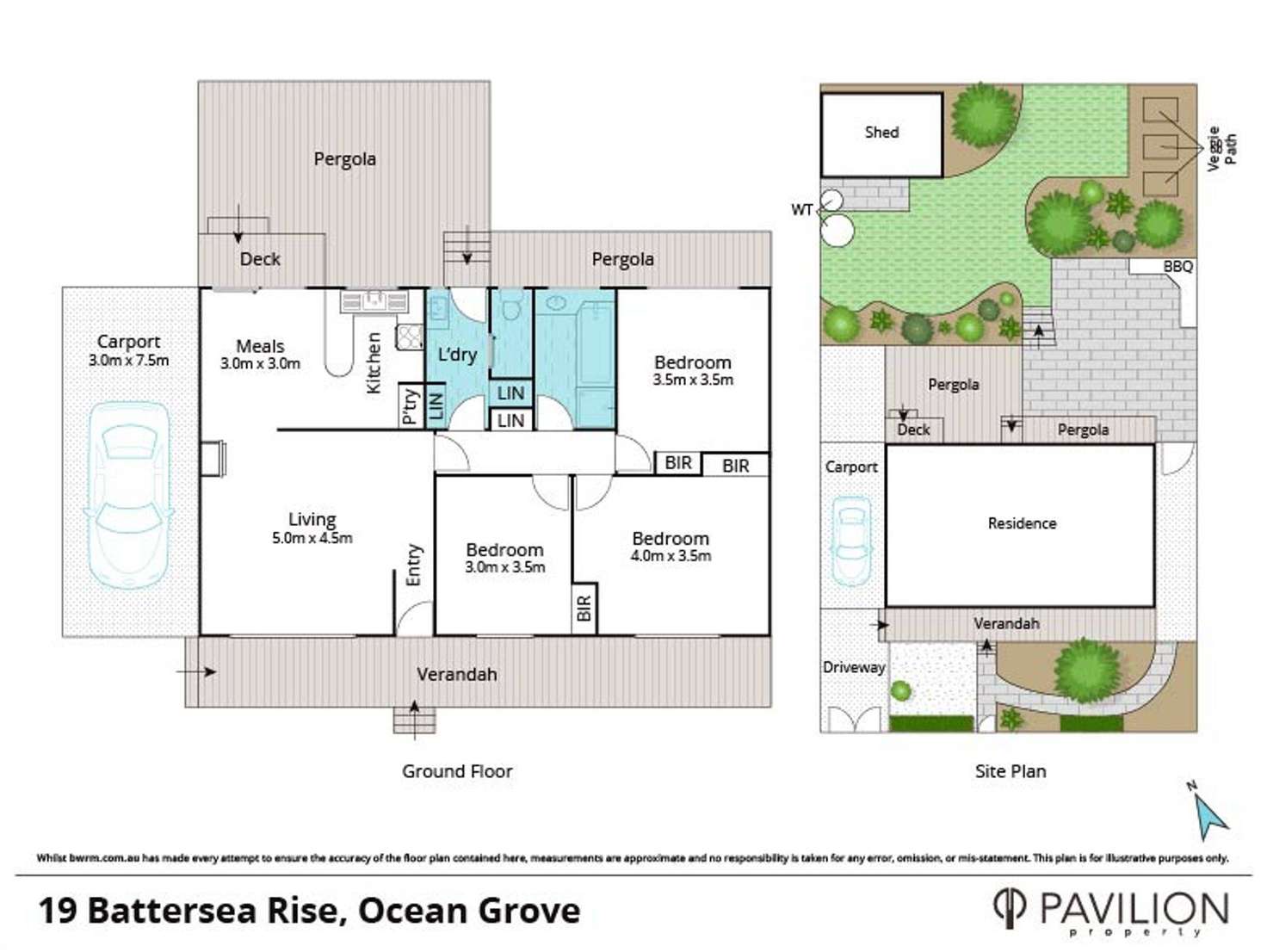 Floorplan of Homely house listing, 19 Battersea Rise, Ocean Grove VIC 3226