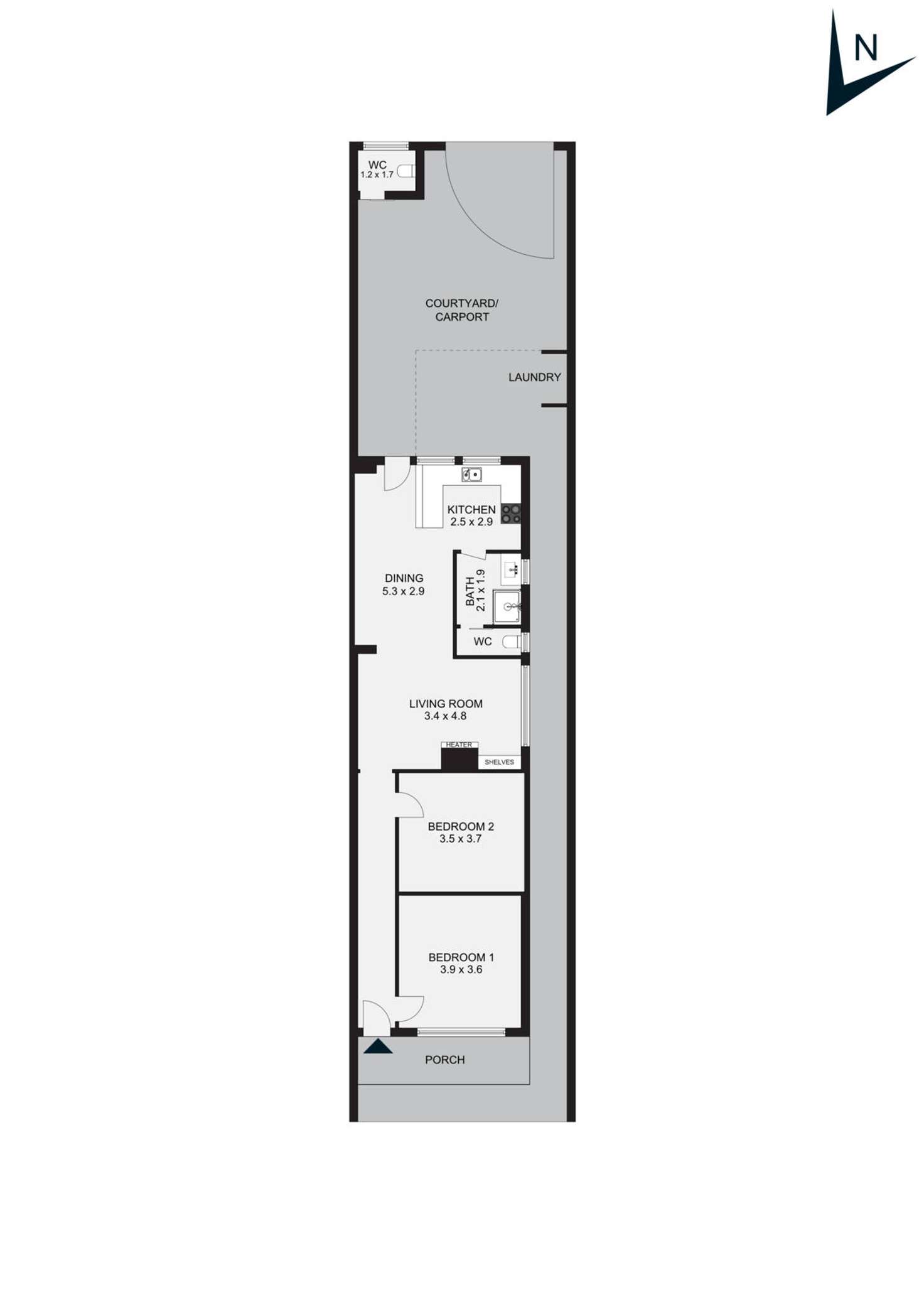 Floorplan of Homely house listing, 190 Clark Street, Port Melbourne VIC 3207