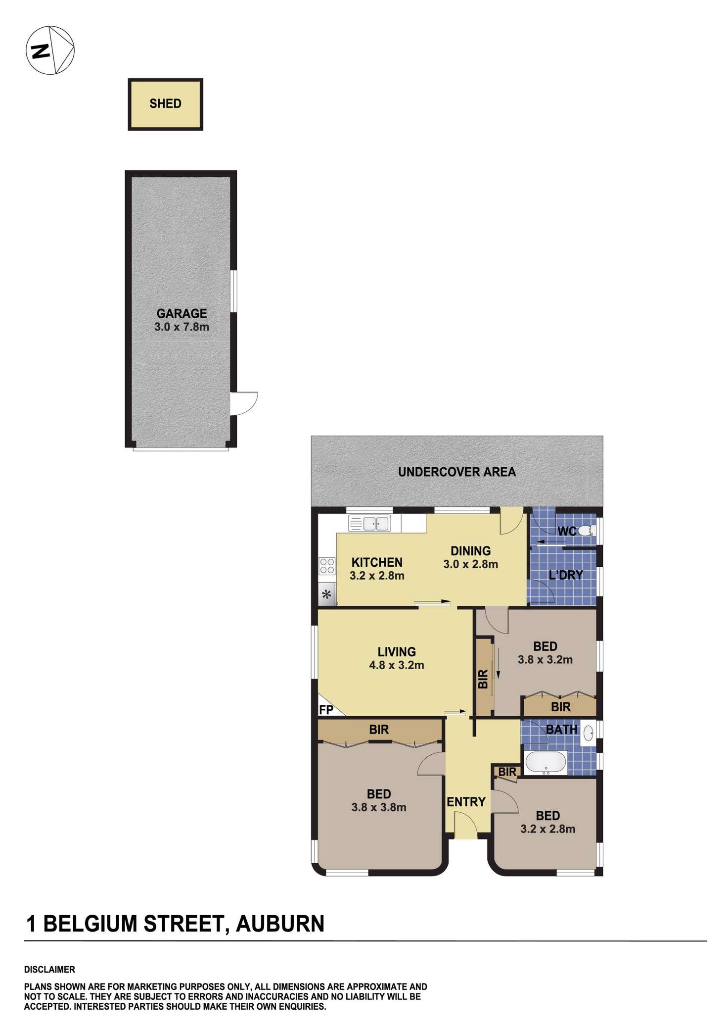 Floorplan of Homely house listing, 1 Belgium Street, Auburn NSW 2144