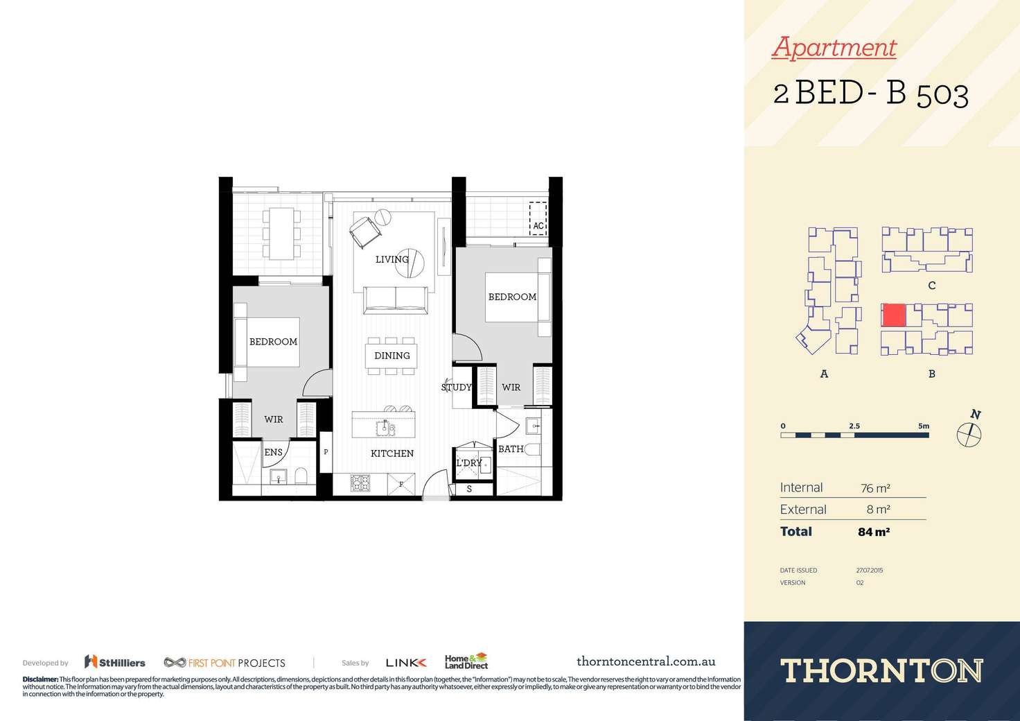 Floorplan of Homely apartment listing, 403/81B Lord Sheffield Circuit, Penrith NSW 2750