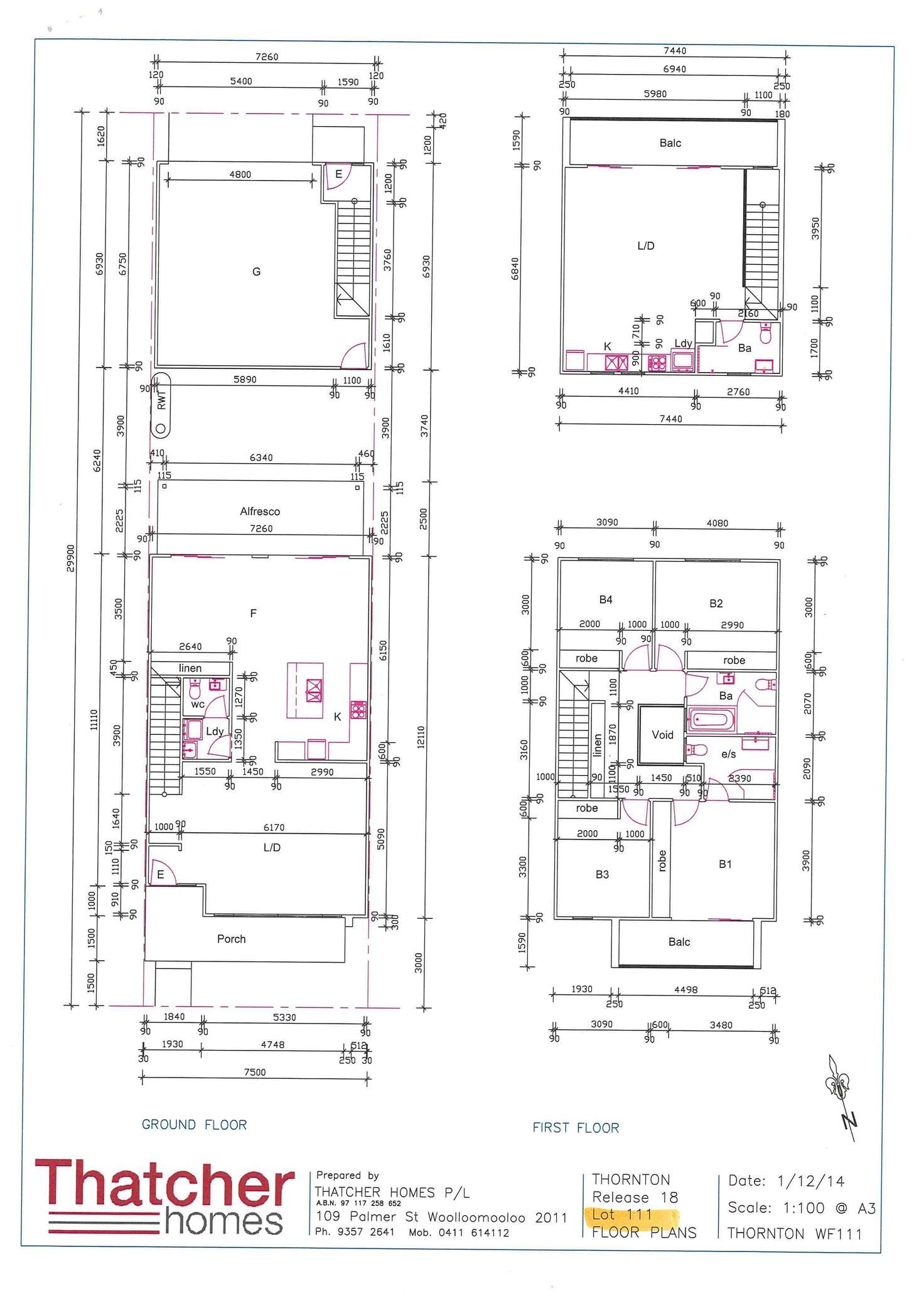 Floorplan of Homely terrace listing, 59 Thornton Drive, Penrith NSW 2750