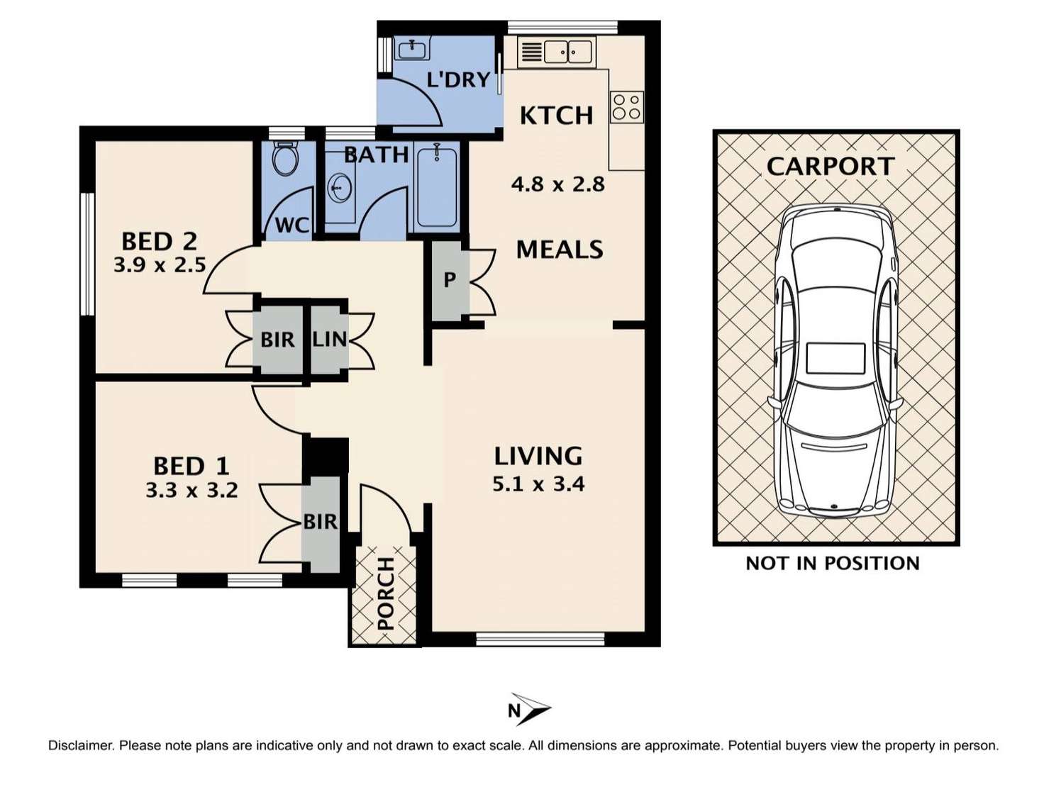 Floorplan of Homely unit listing, 3/18 Storey Road, Reservoir VIC 3073