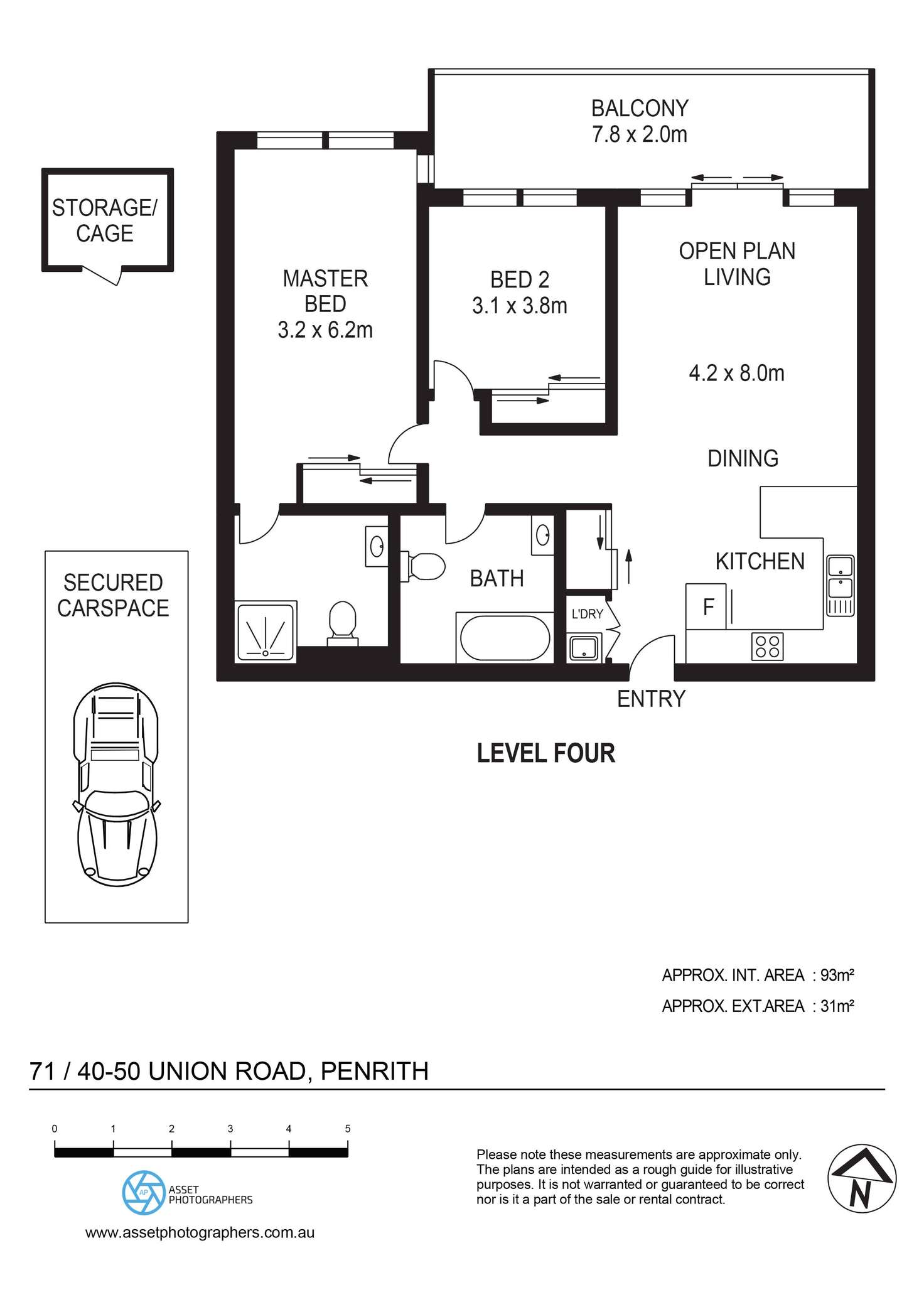 Floorplan of Homely apartment listing, 71/40-50 Union Road, Penrith NSW 2750