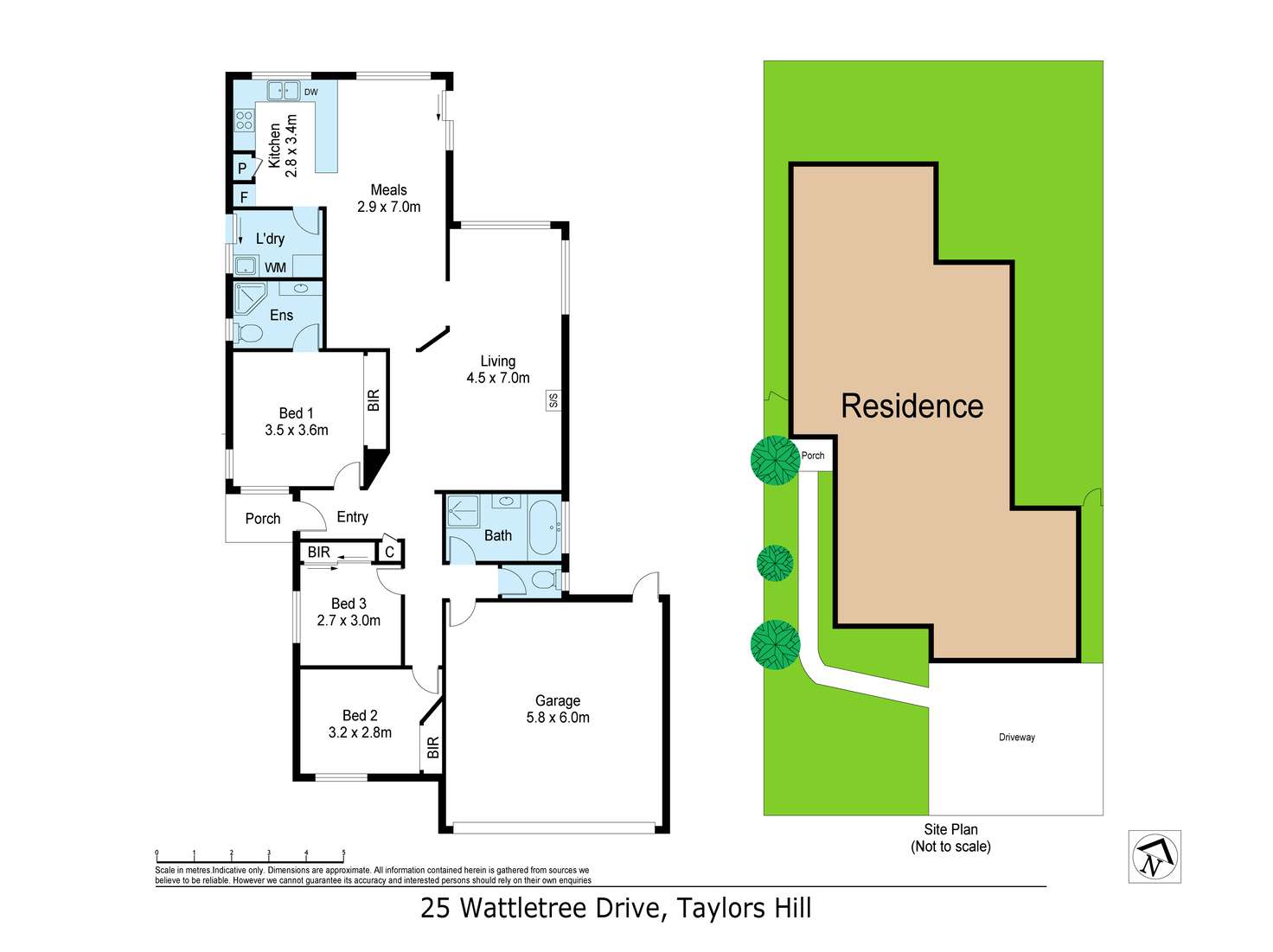 Floorplan of Homely house listing, 25 Wattletree Drive, Taylors Hill VIC 3037