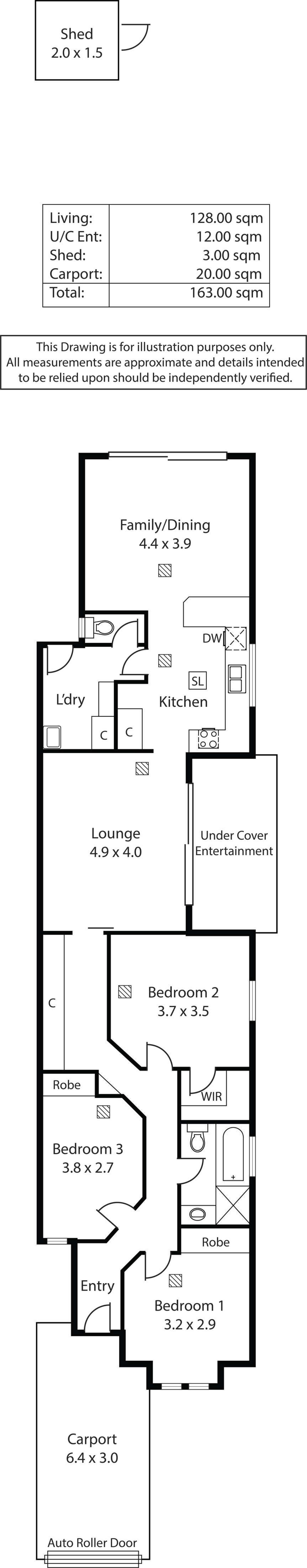 Floorplan of Homely house listing, 35B Talbot Avenue, North Plympton SA 5037