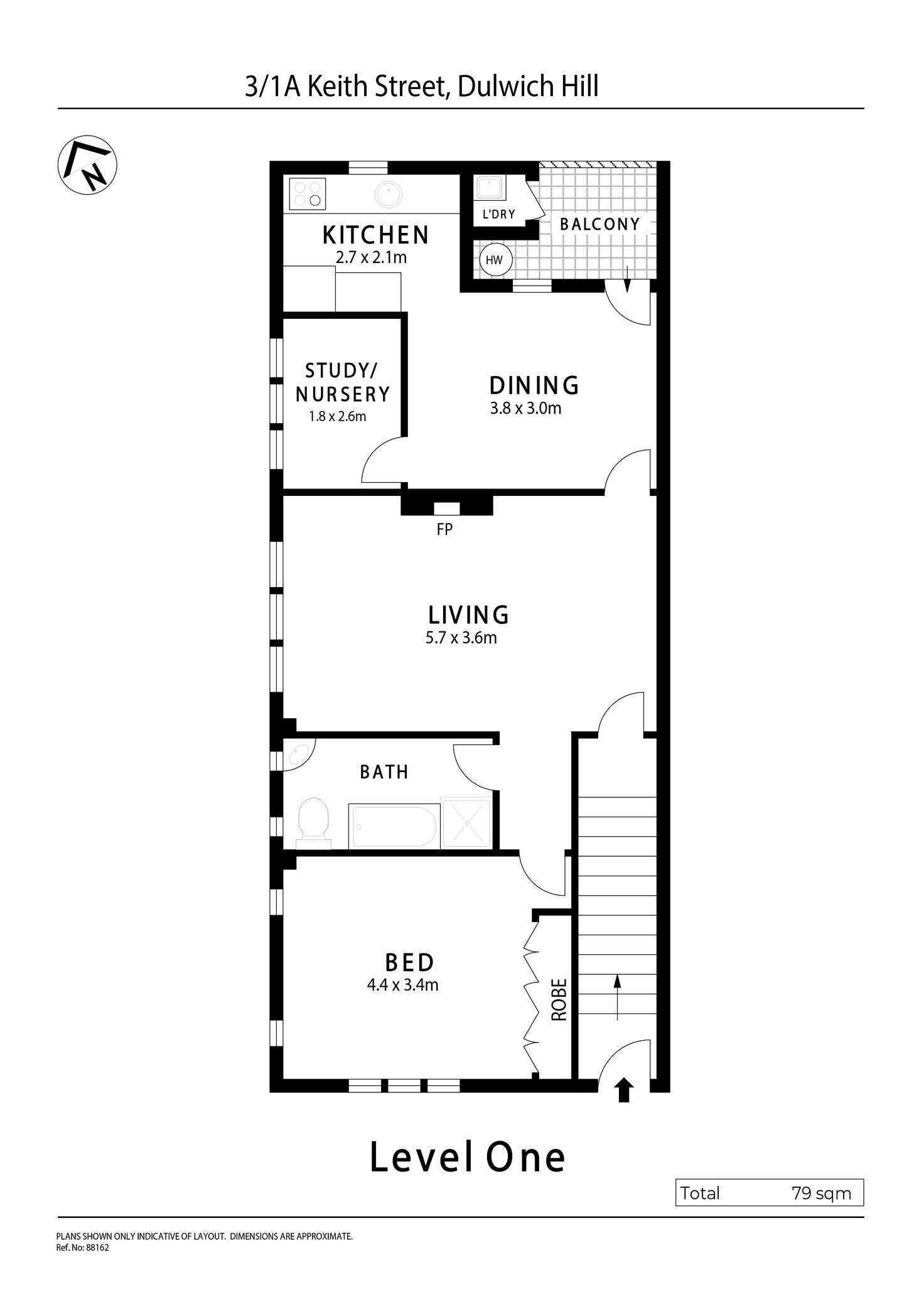 Floorplan of Homely apartment listing, 3/1a Keith Street, Dulwich Hill NSW 2203
