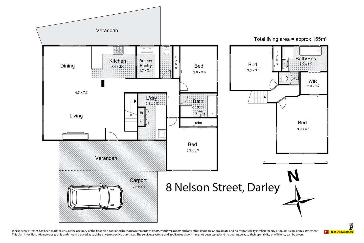 Floorplan of Homely house listing, 8 Nelson Street, Darley VIC 3340