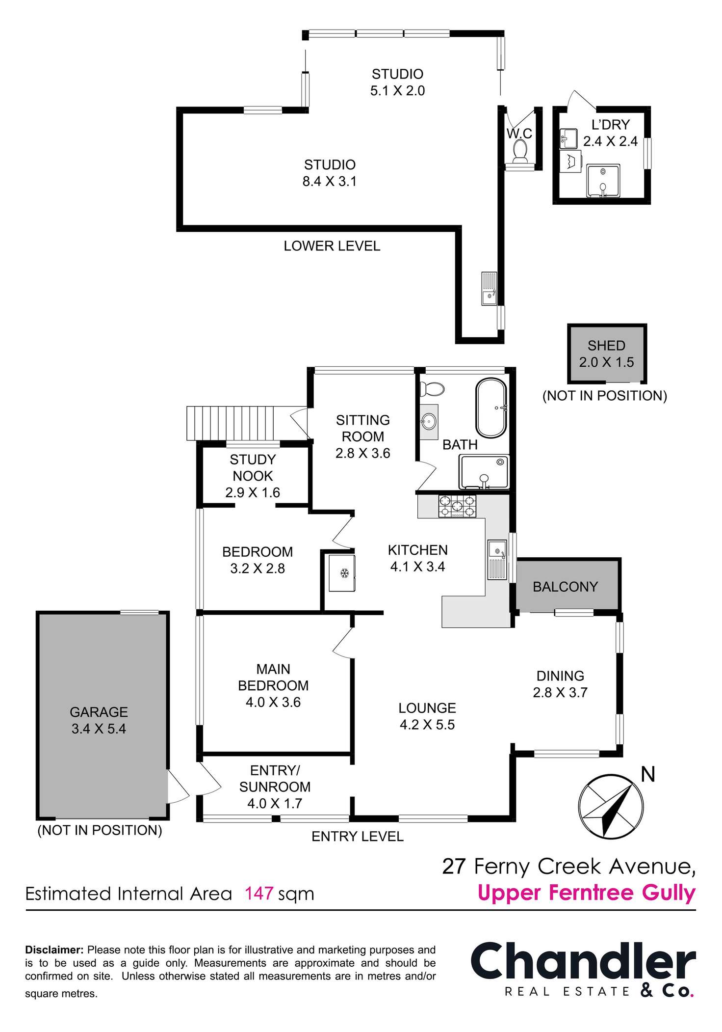 Floorplan of Homely house listing, 27 Ferny Creek Avenue, Upper Ferntree Gully VIC 3156