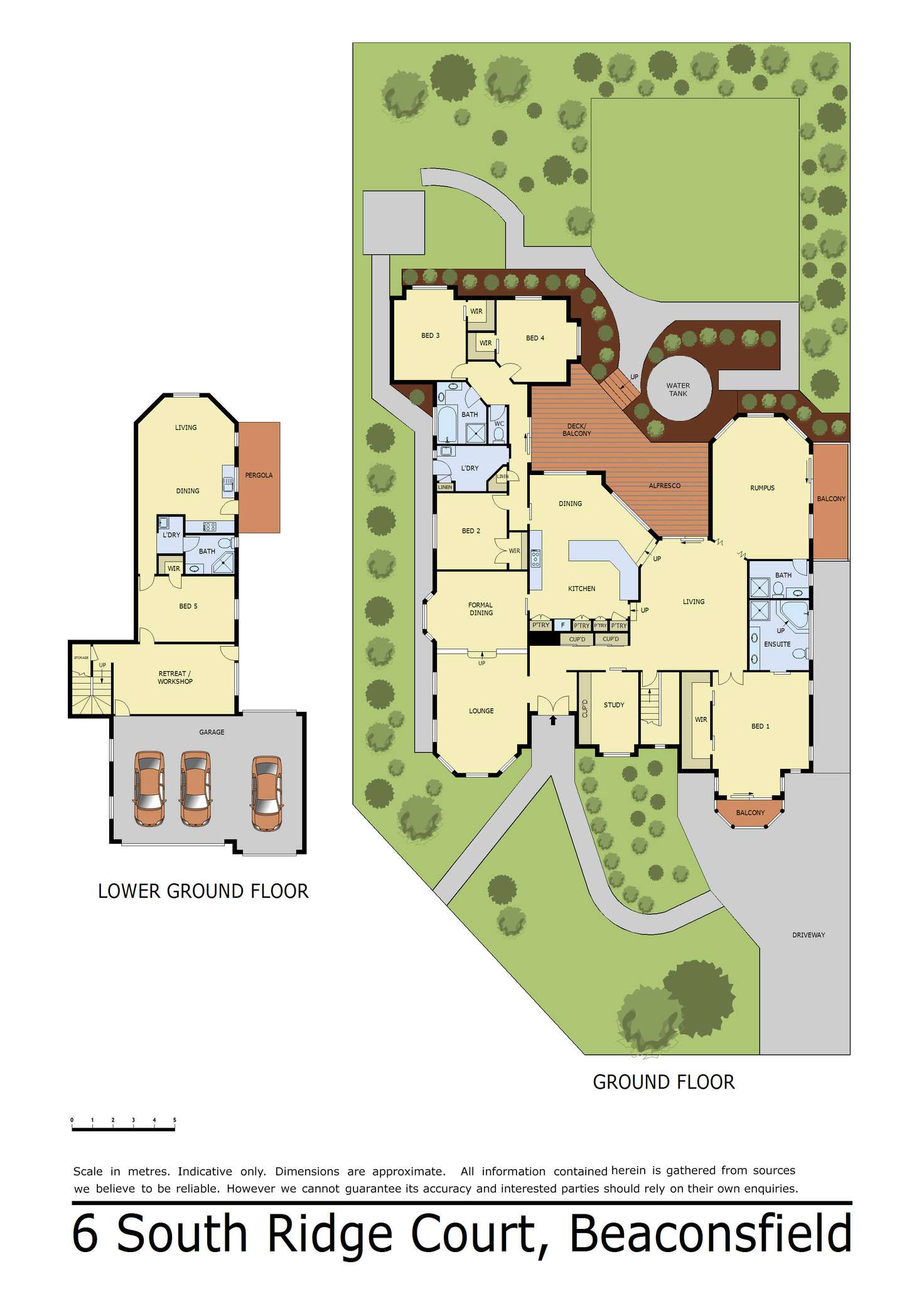 Floorplan of Homely house listing, 6 South Ridge Court, Beaconsfield VIC 3807