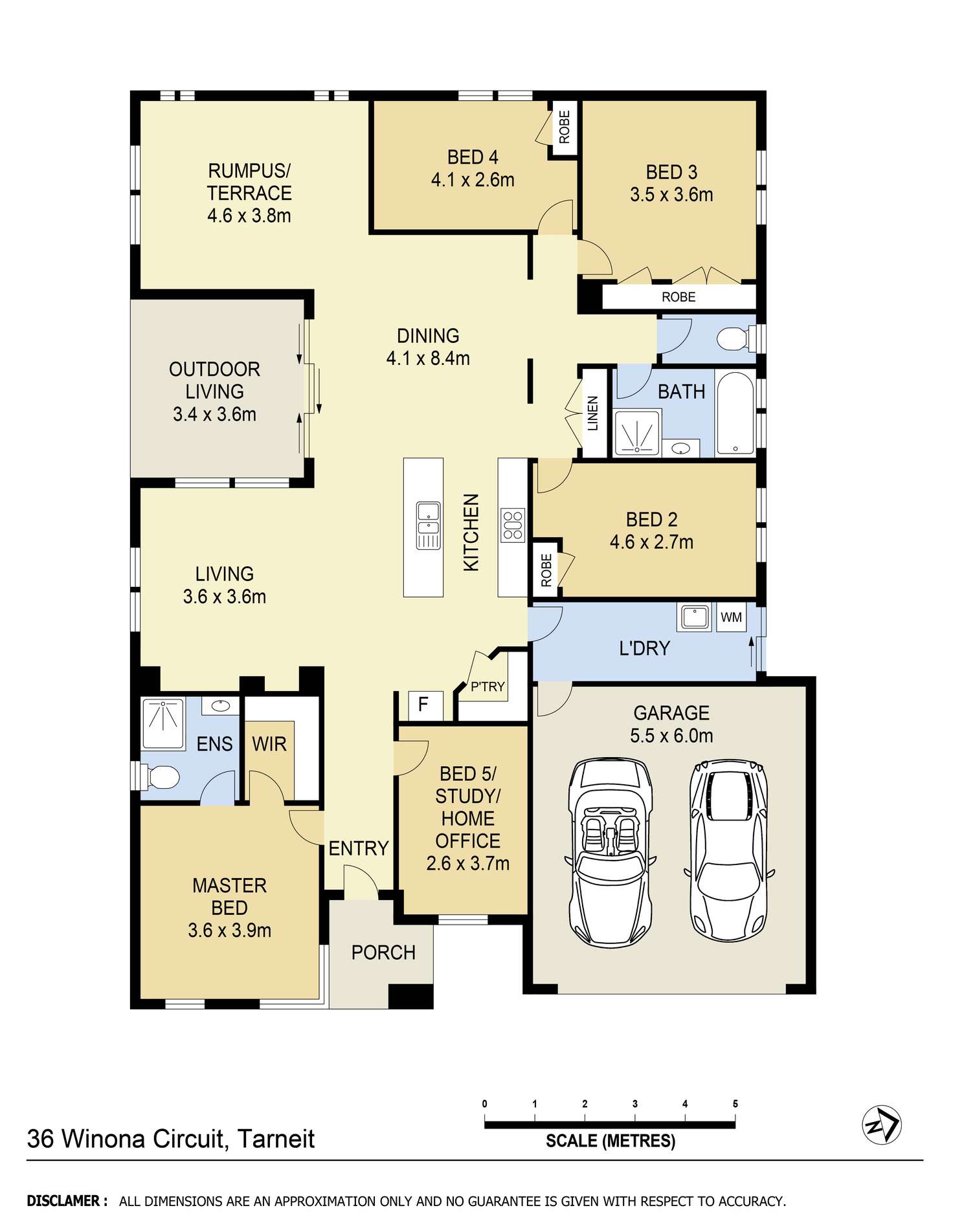 Floorplan of Homely house listing, 36 Winona Circuit, Tarneit VIC 3029