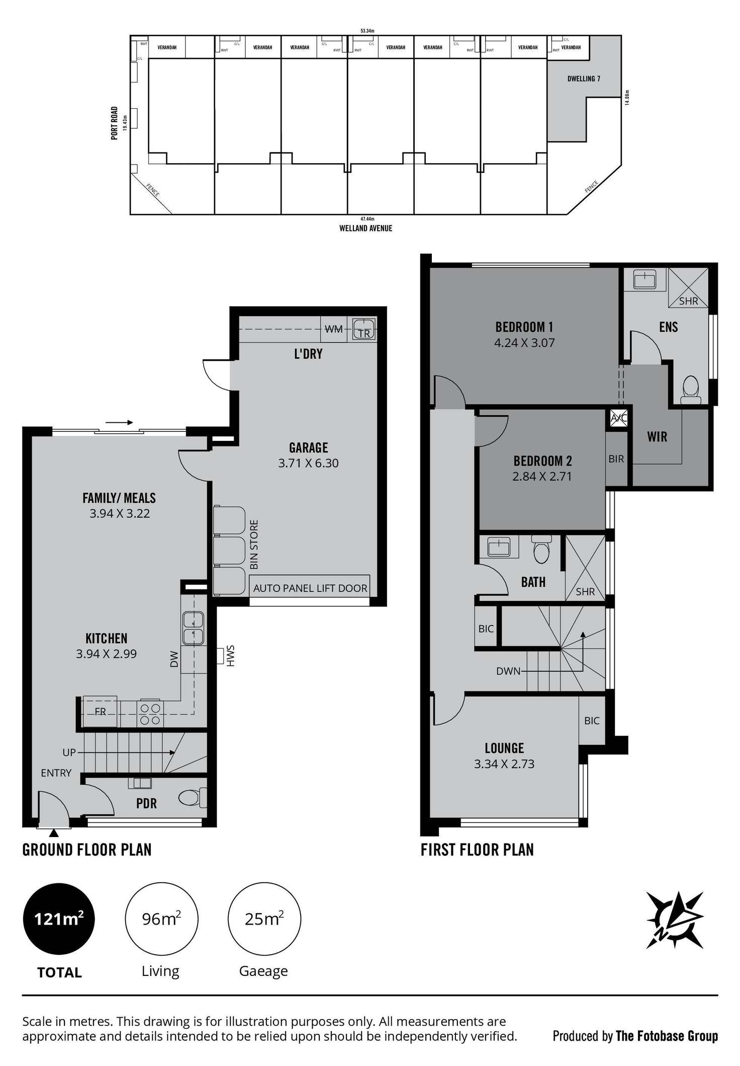 Floorplan of Homely townhouse listing, 7/1 Welland Avenue, Welland SA 5007