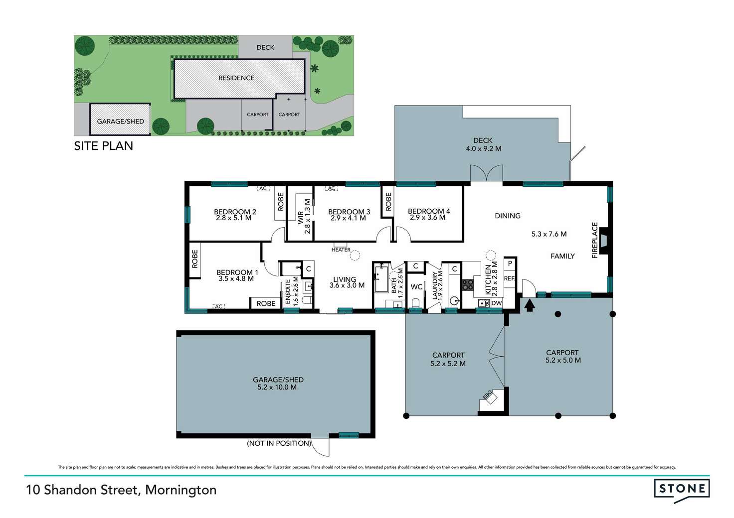 Floorplan of Homely house listing, 10 Shandon Street, Mornington VIC 3931