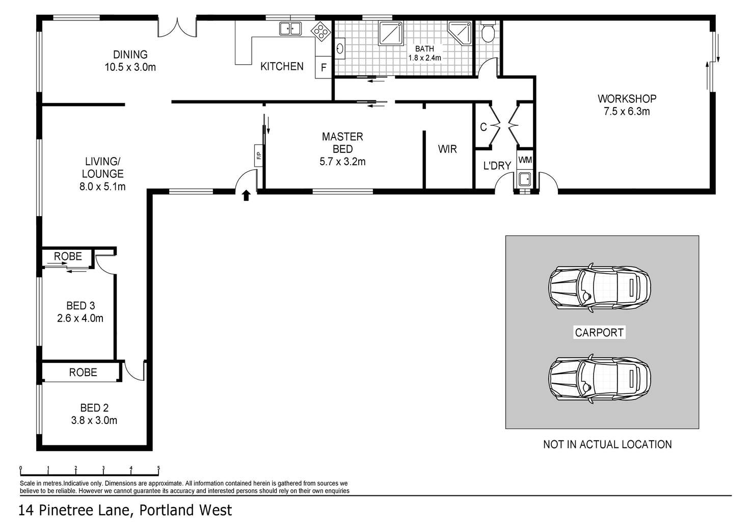 Floorplan of Homely house listing, 14 Pine Tree Lane, Portland VIC 3305