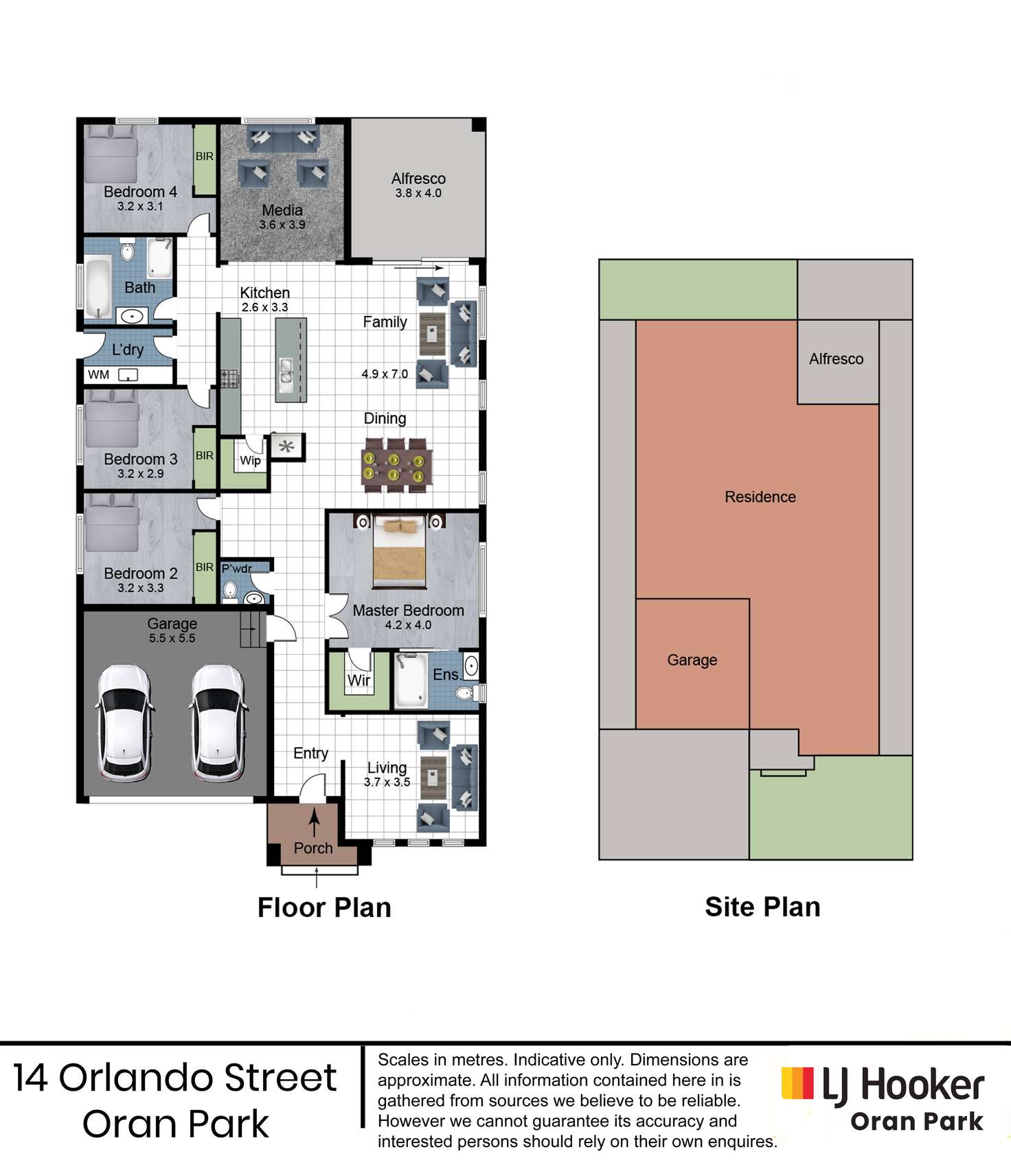 Floorplan of Homely house listing, 14 Orlando Street, Oran Park NSW 2570