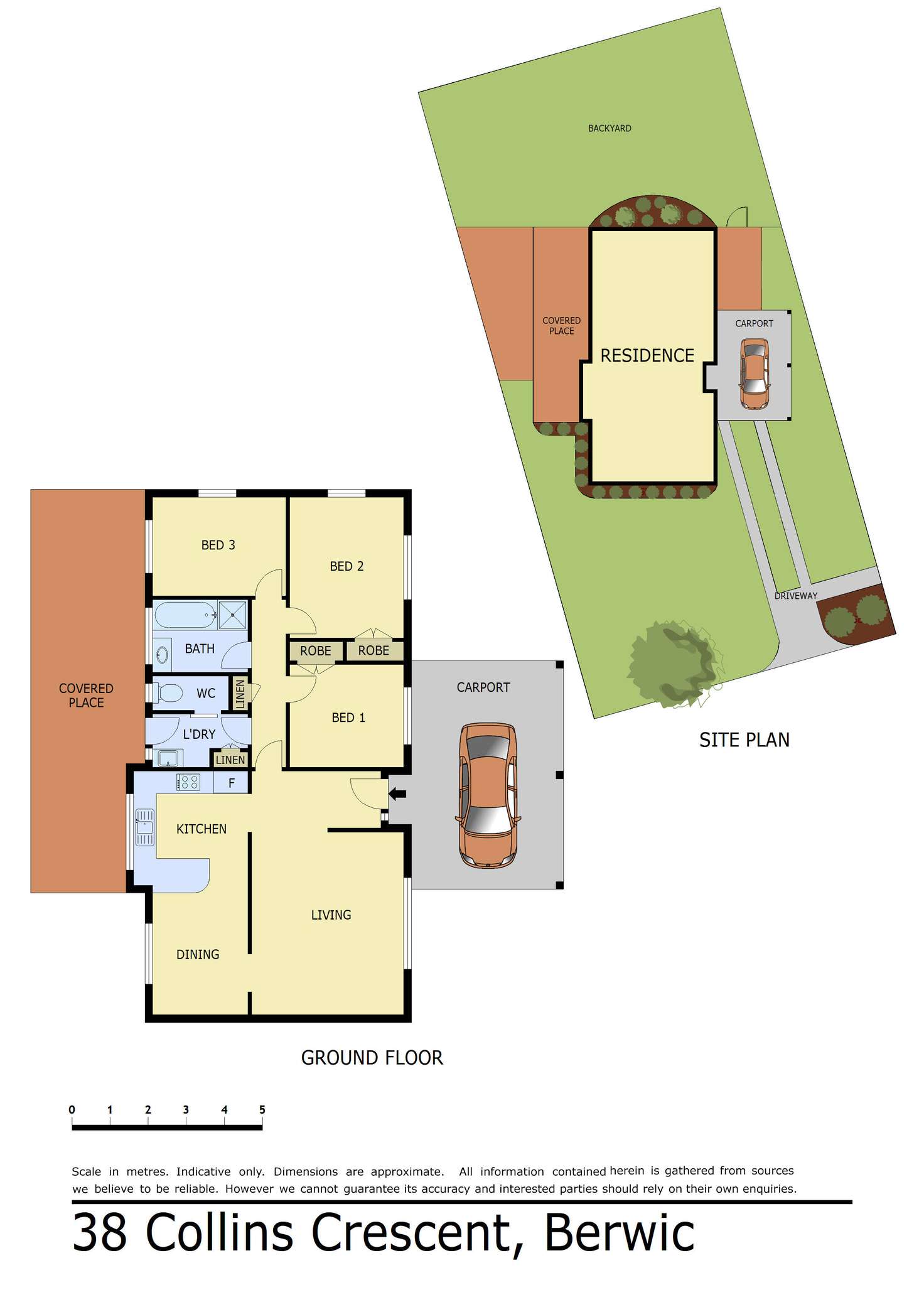 Floorplan of Homely house listing, 38 Collins Crescent, Berwick VIC 3806