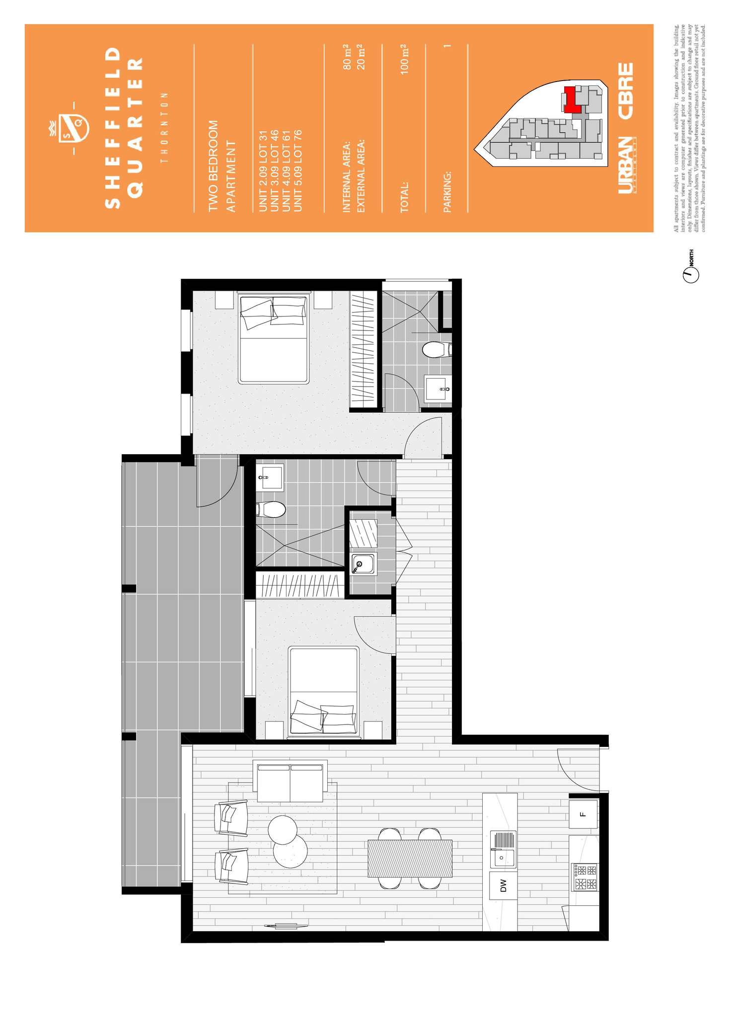 Floorplan of Homely apartment listing, 209/60 Lord Sheffield Circuit, Penrith NSW 2750