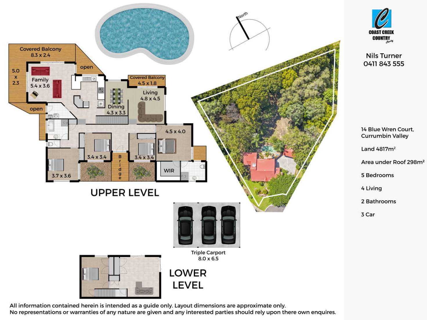 Floorplan of Homely house listing, 14 Blue Wren Court, Currumbin Valley QLD 4223