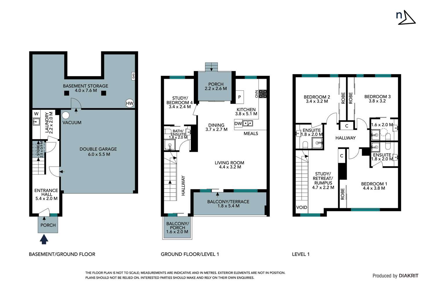 Floorplan of Homely townhouse listing, 4/6 Di Palma Place, Bundoora VIC 3083