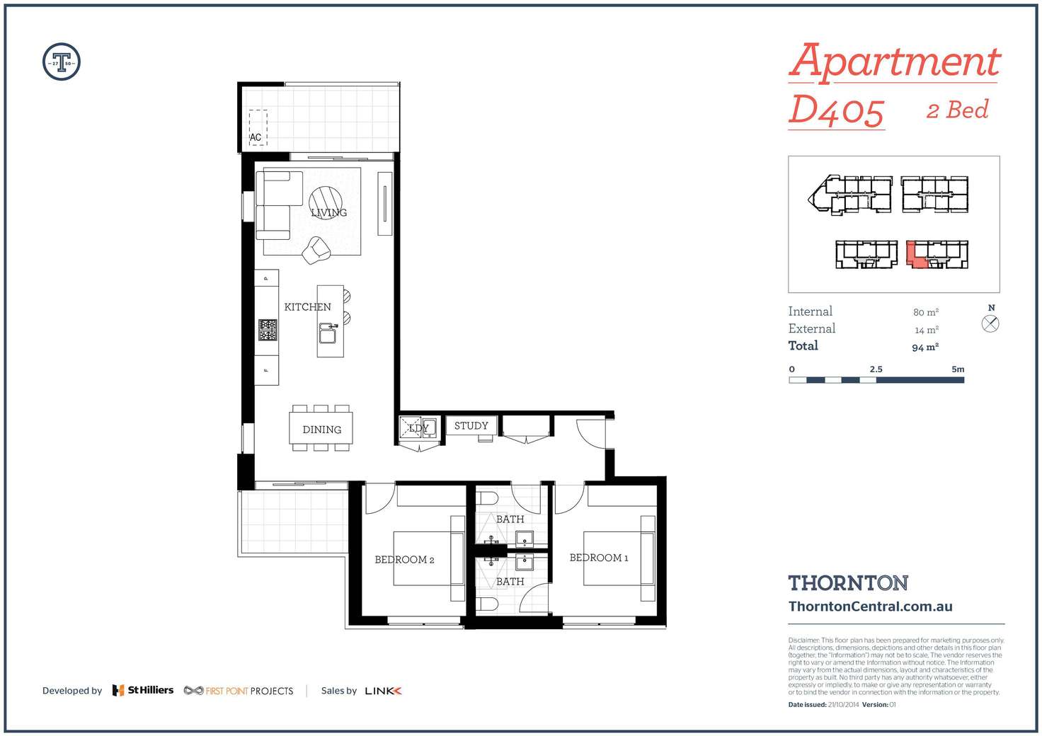 Floorplan of Homely apartment listing, 405/101D Lord Sheffield Circuit, Penrith NSW 2750