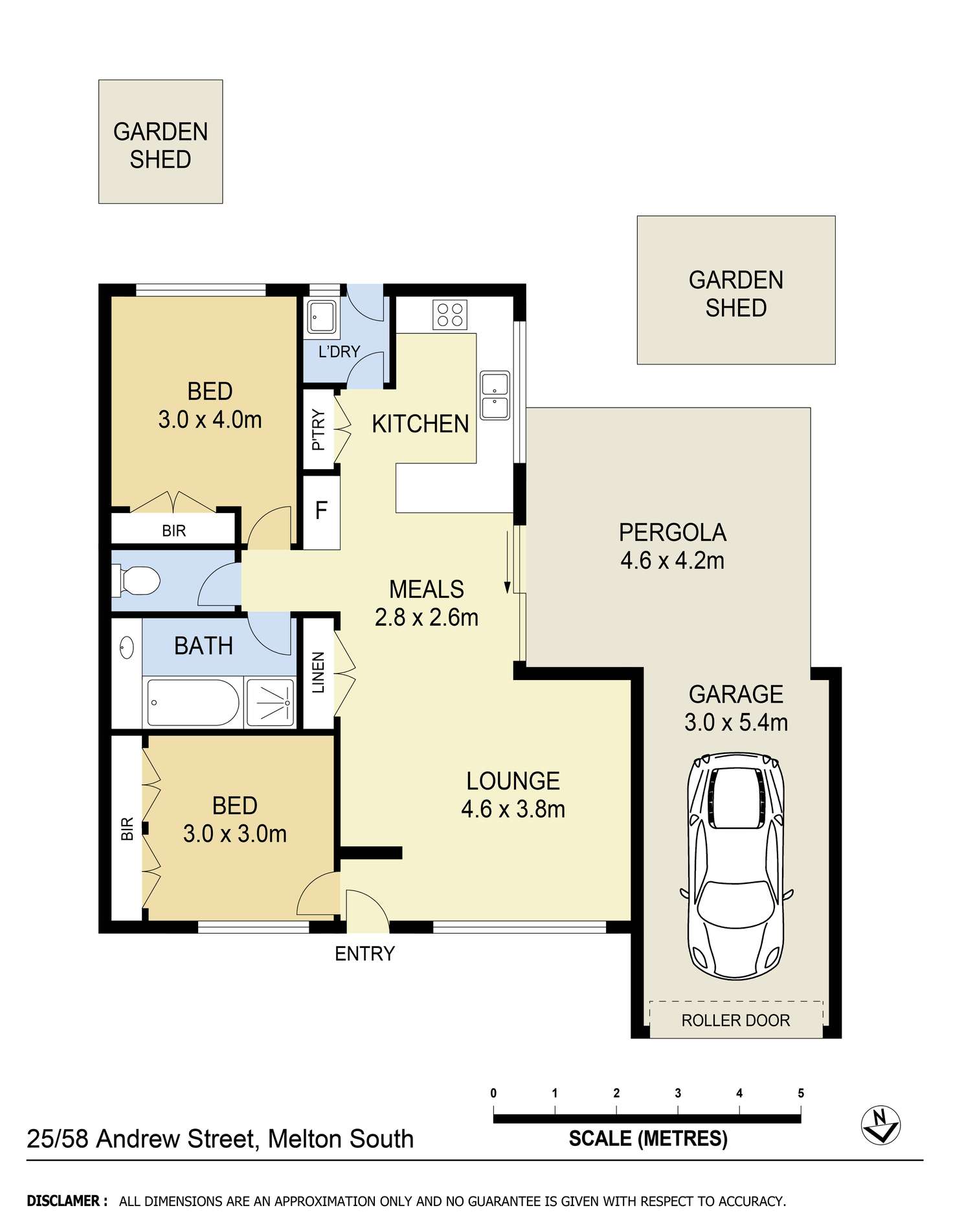 Floorplan of Homely unit listing, 25/58 Andrew Street, Melton South VIC 3338