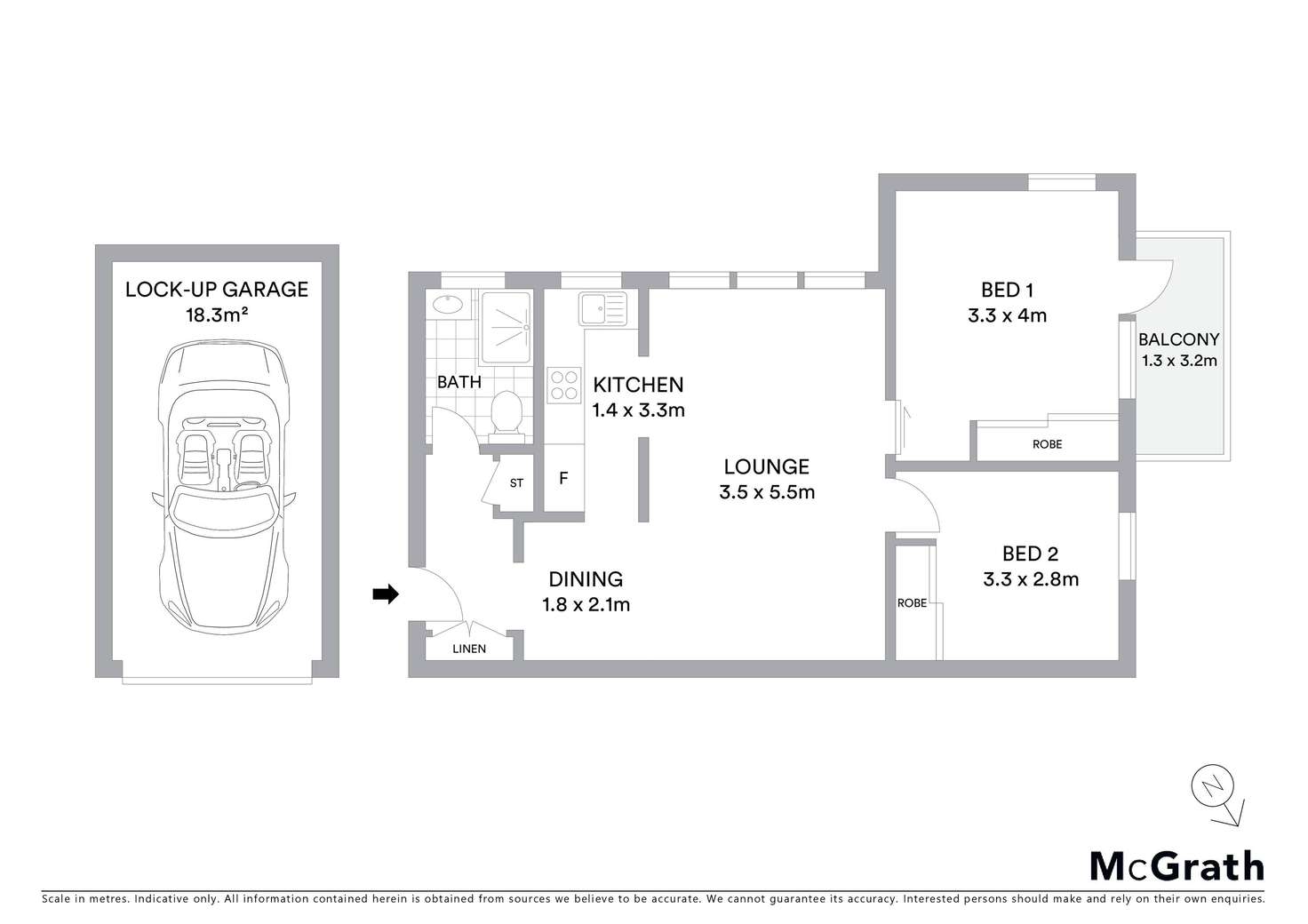 Floorplan of Homely apartment listing, 6/46 Queens Road, Brighton-Le-Sands NSW 2216