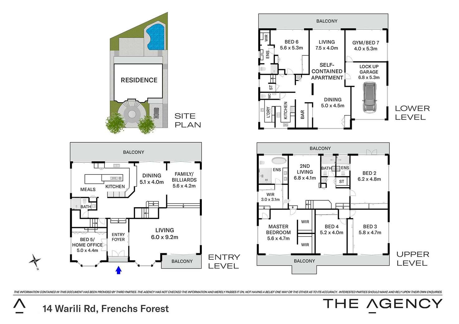 Floorplan of Homely house listing, 14 Warili Road, Frenchs Forest NSW 2086