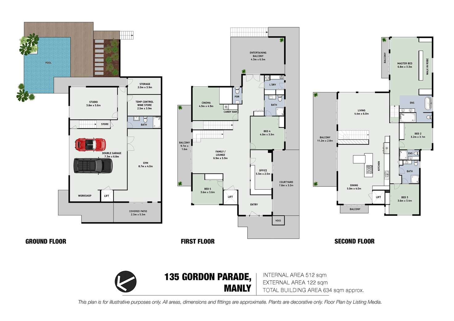 Floorplan of Homely house listing, 135 Gordon Parade, Manly QLD 4179