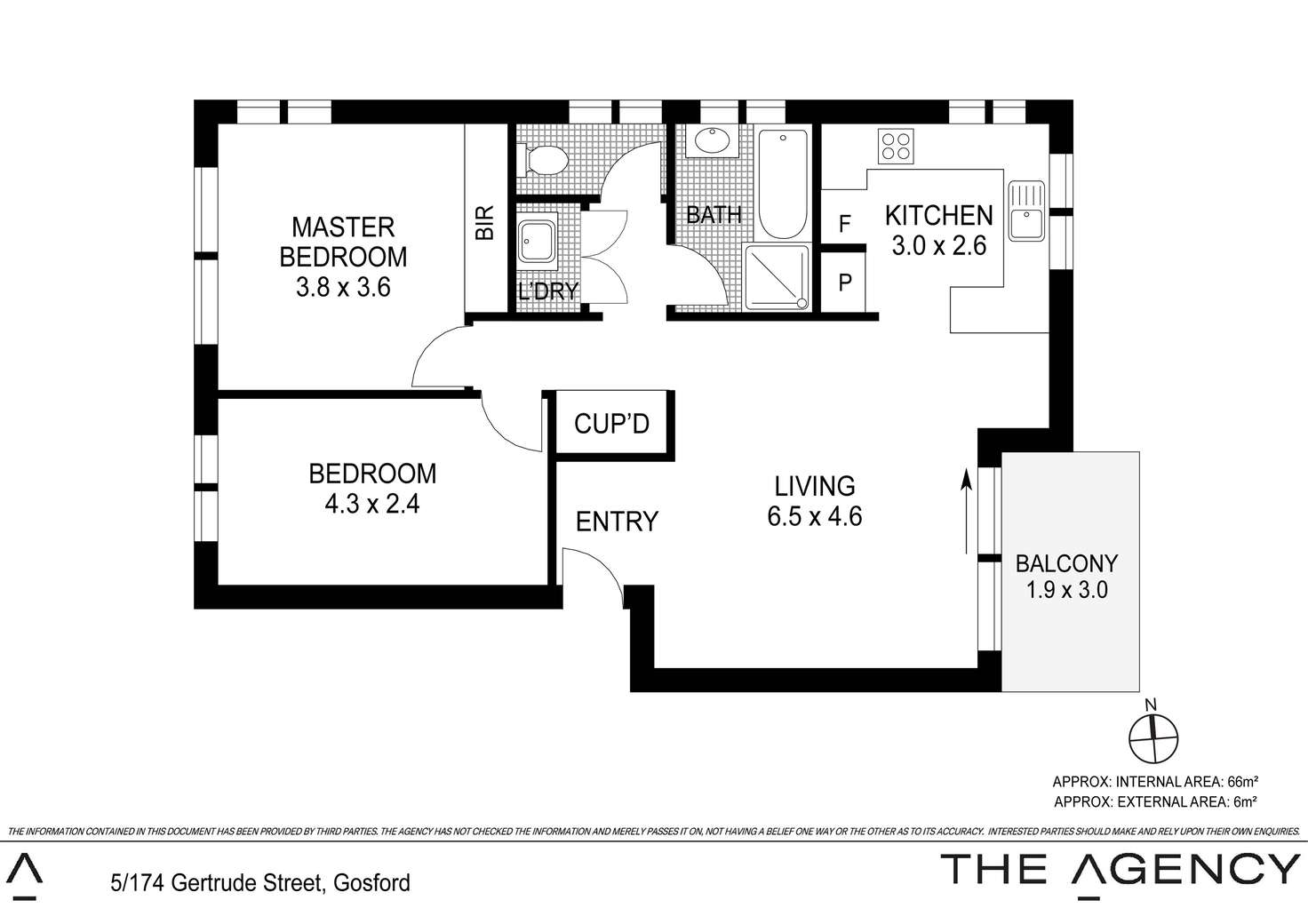 Floorplan of Homely unit listing, 5/174 Gertrude Street, Gosford NSW 2250