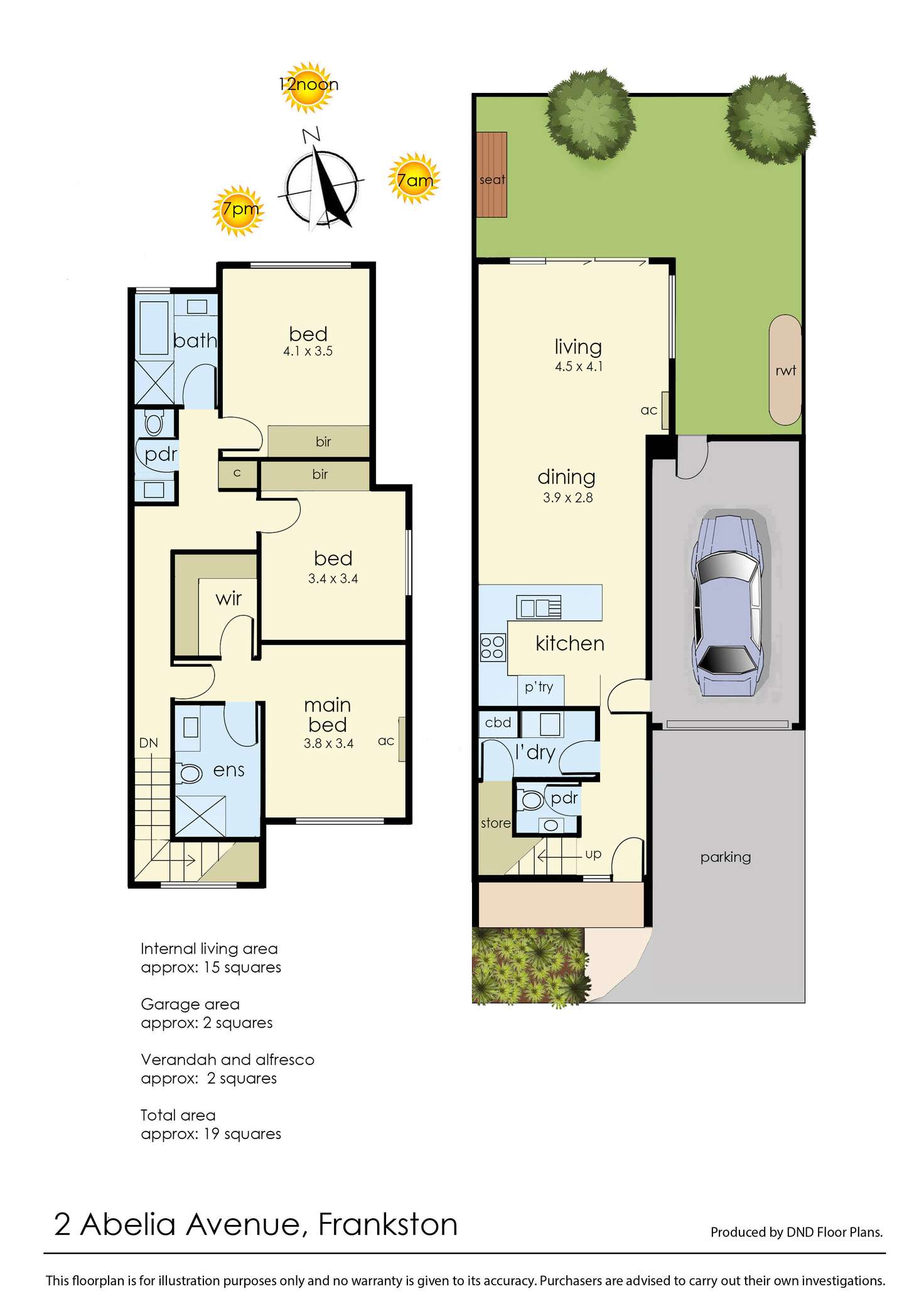 Floorplan of Homely house listing, 2 Abelia Avenue, Frankston VIC 3199